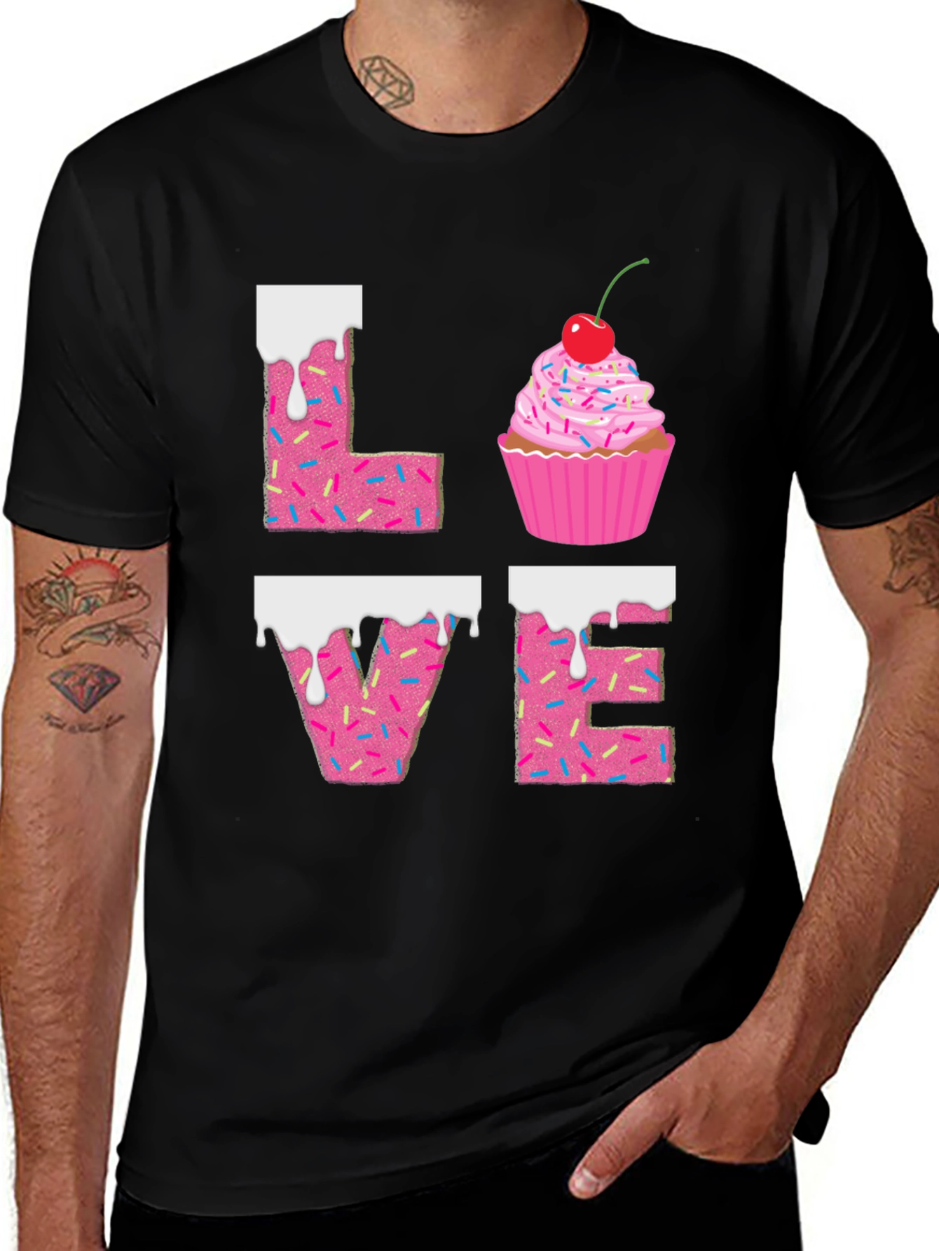 Variant 17 of Sweet Love T-Shirt - Cupcake Design