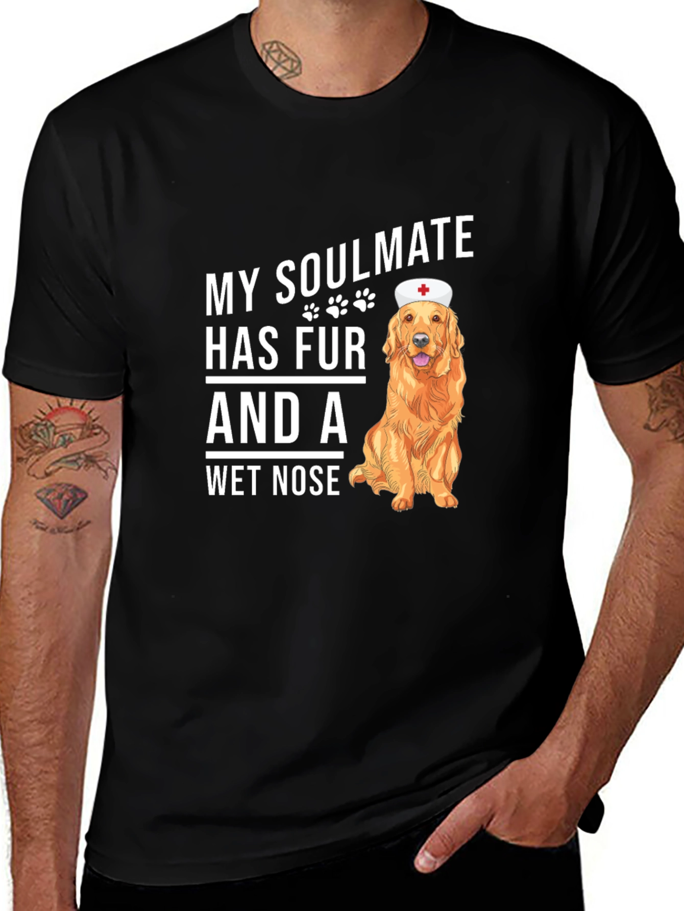Variant 30 of Dog Lover T-Shirt - My Soulmate Has Fur