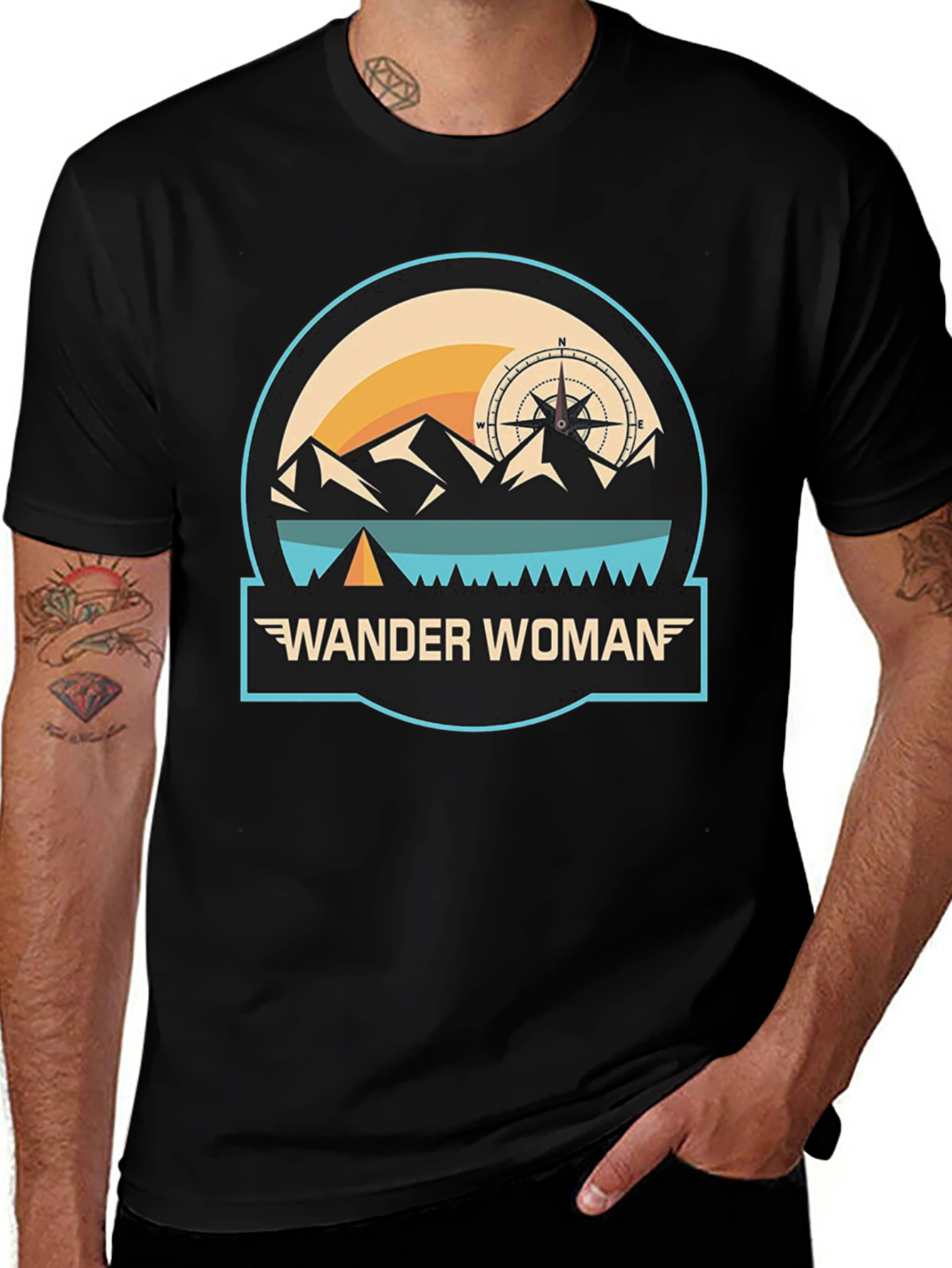 Variant 18 of Wander Woman Graphic T-Shirt - Adventure Outdoors Tee