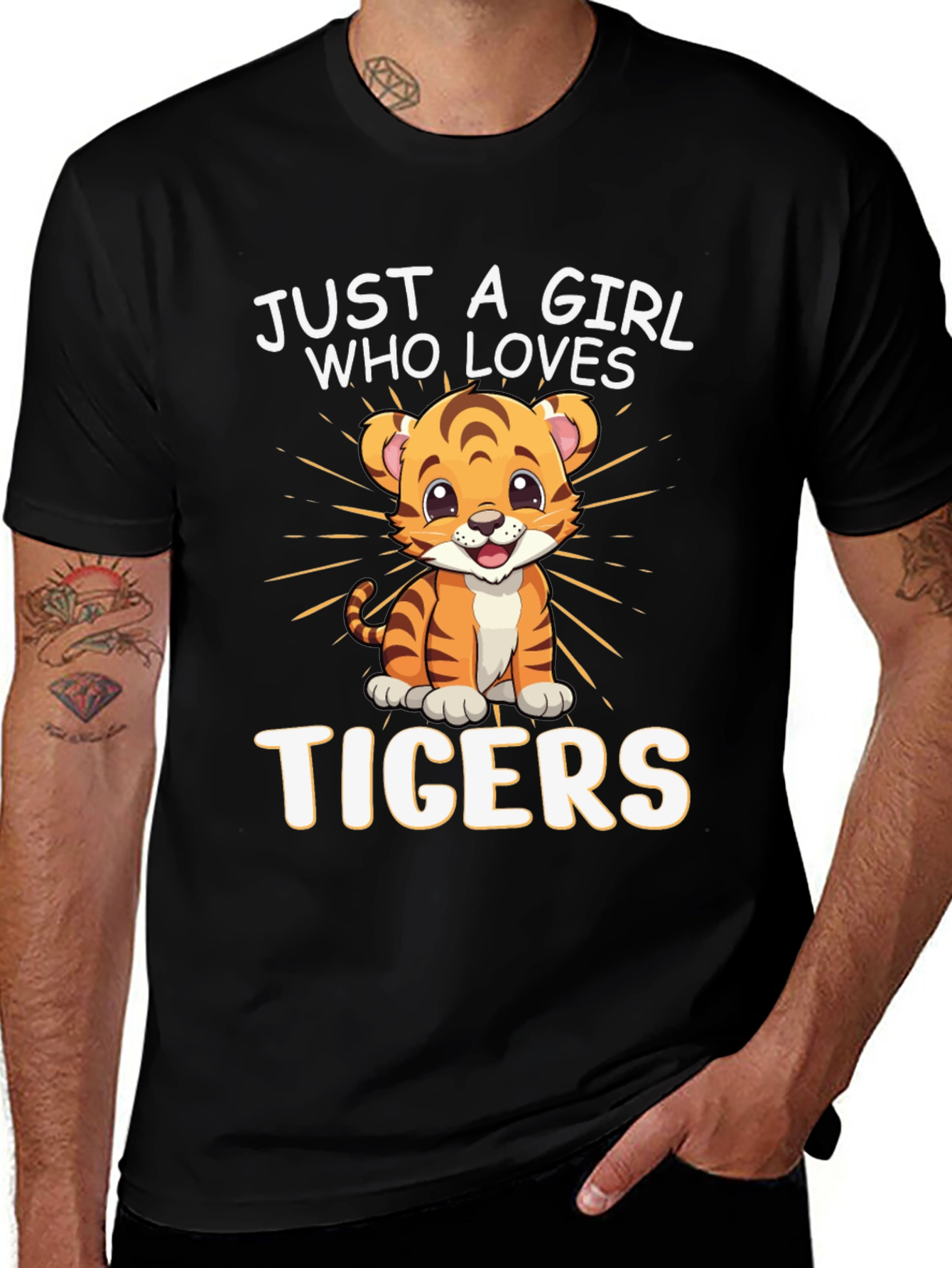 Variant 15 of Just A Girl Who Loves Tigers T-Shirt