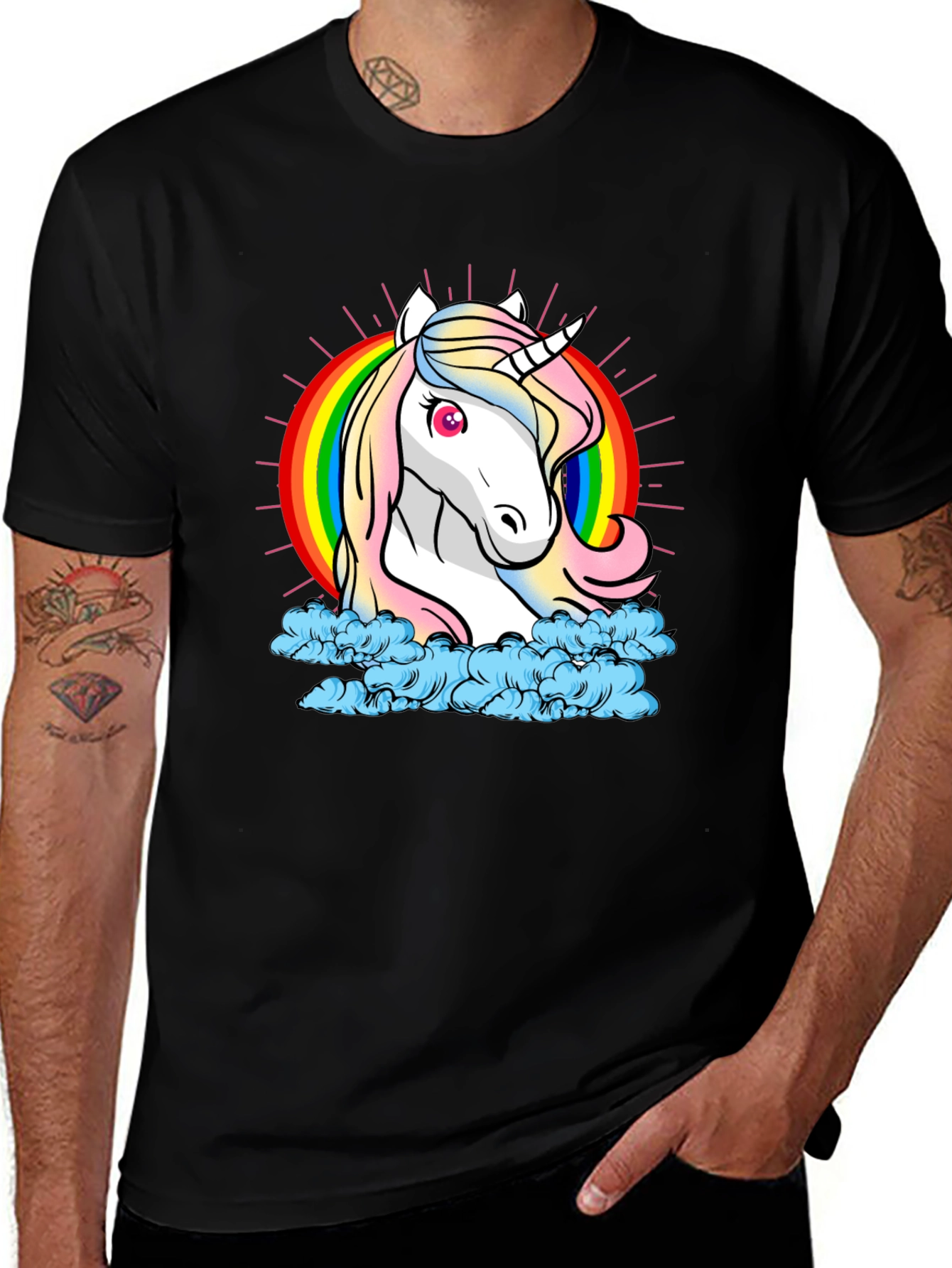 Variant 19 of Unicorn Rainbow T-Shirt