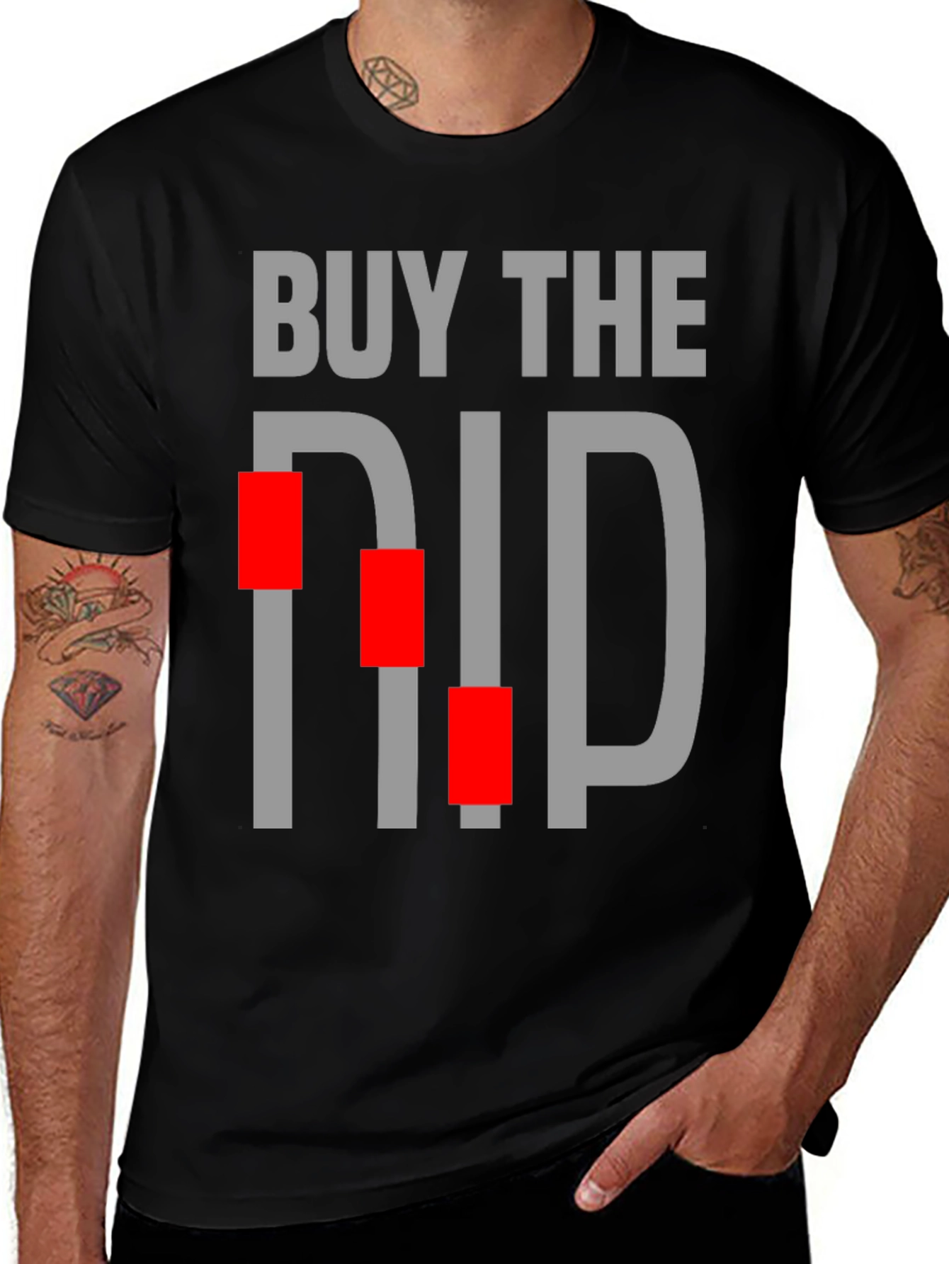 Variant 20 of Buy The Dip Graphic Tee - Stock Market Investor Shirt