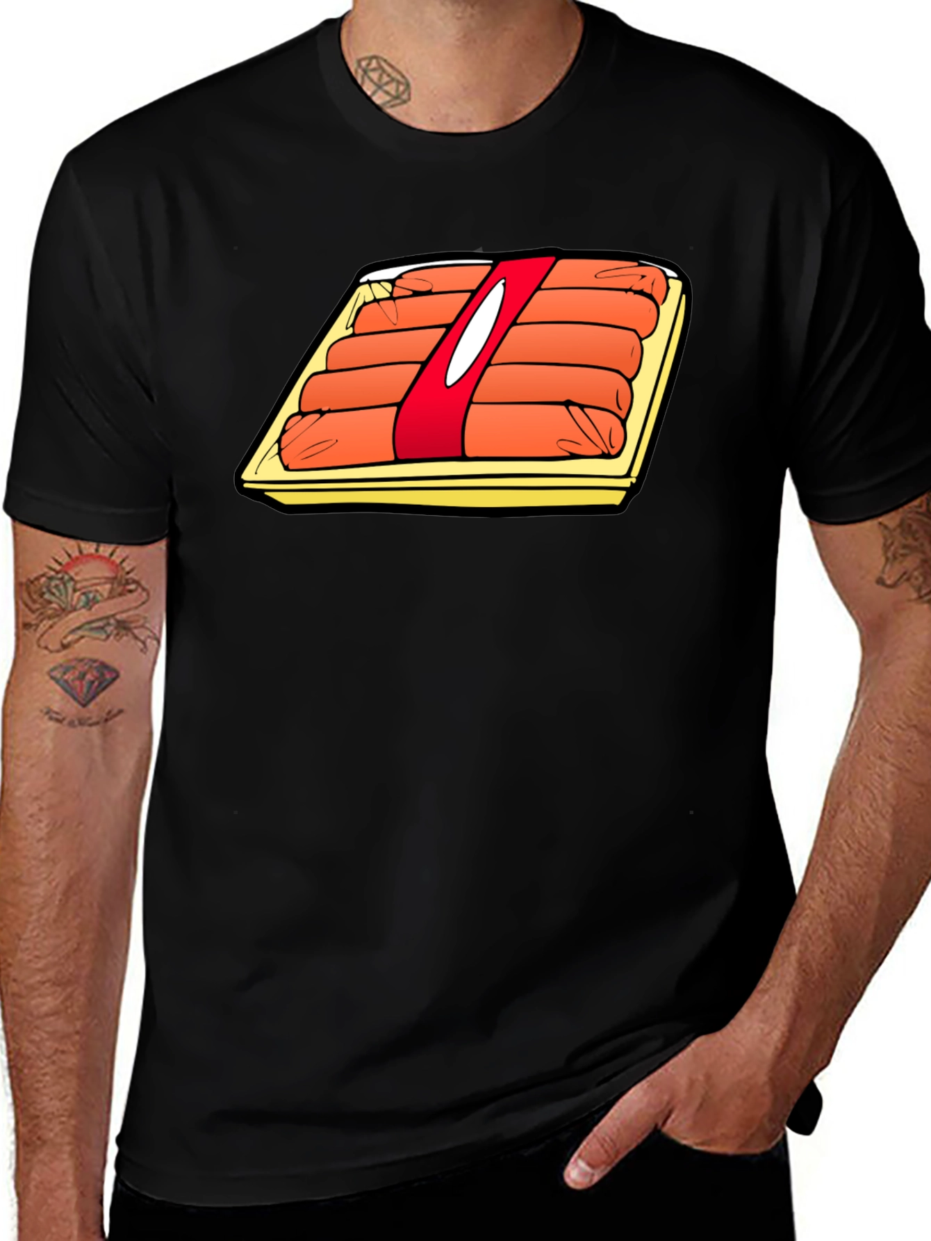 Variant 30 of Cartoon Hot Dog T-Shirt