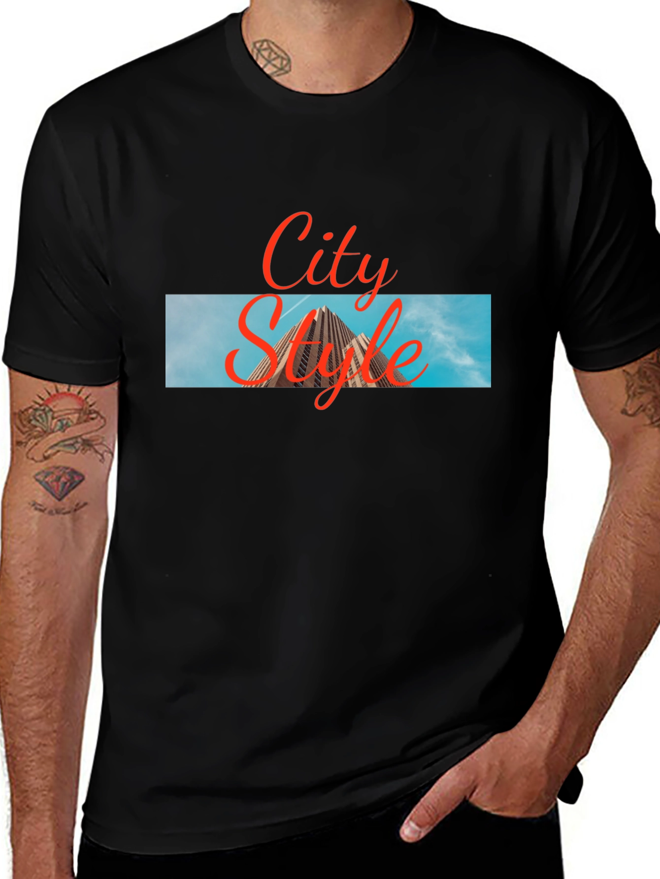 City Style Graphic Tee - Modern Urban Design