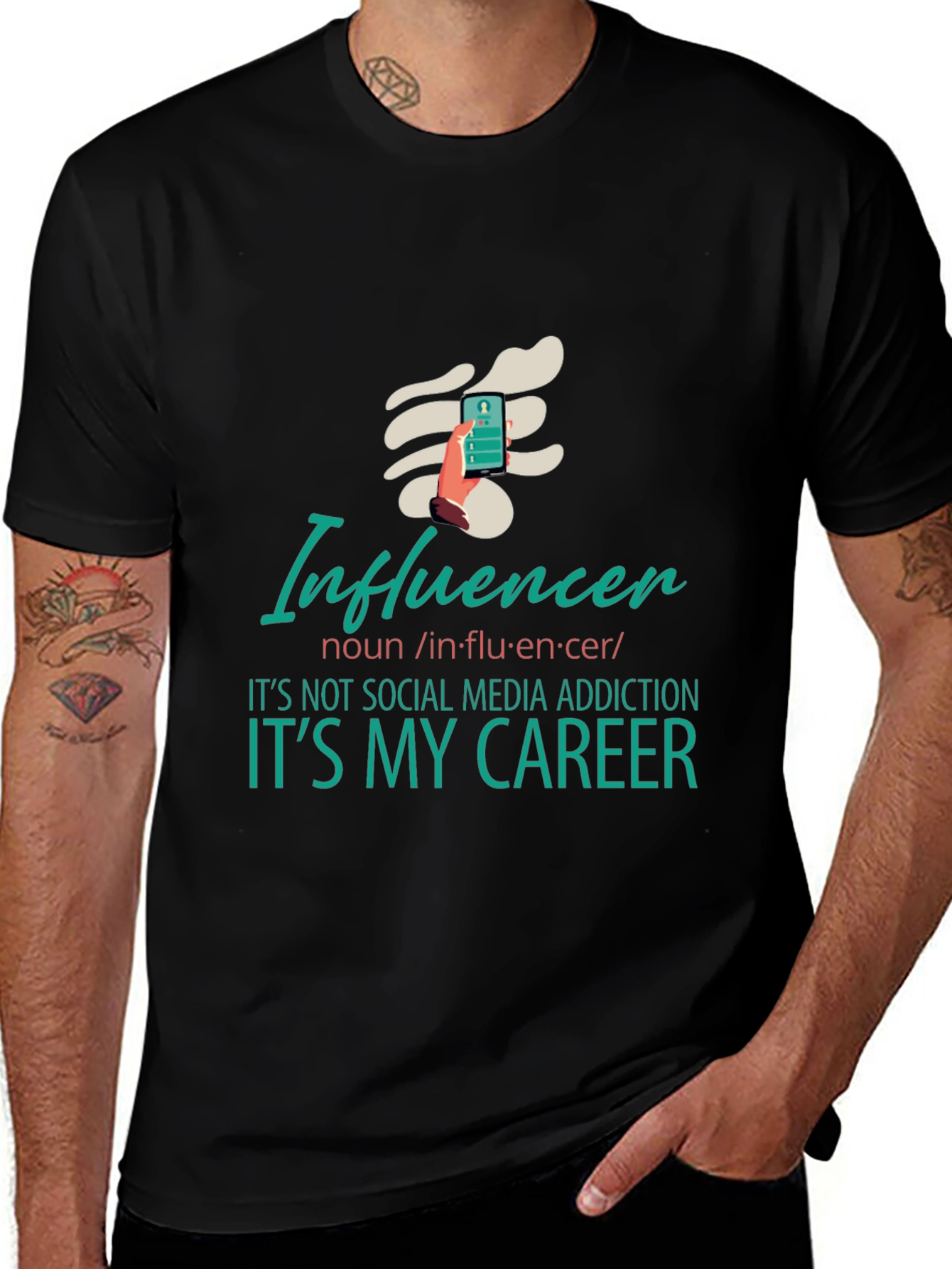Variant 9 of Influencer Career T-Shirt - Social Media Pro Tee