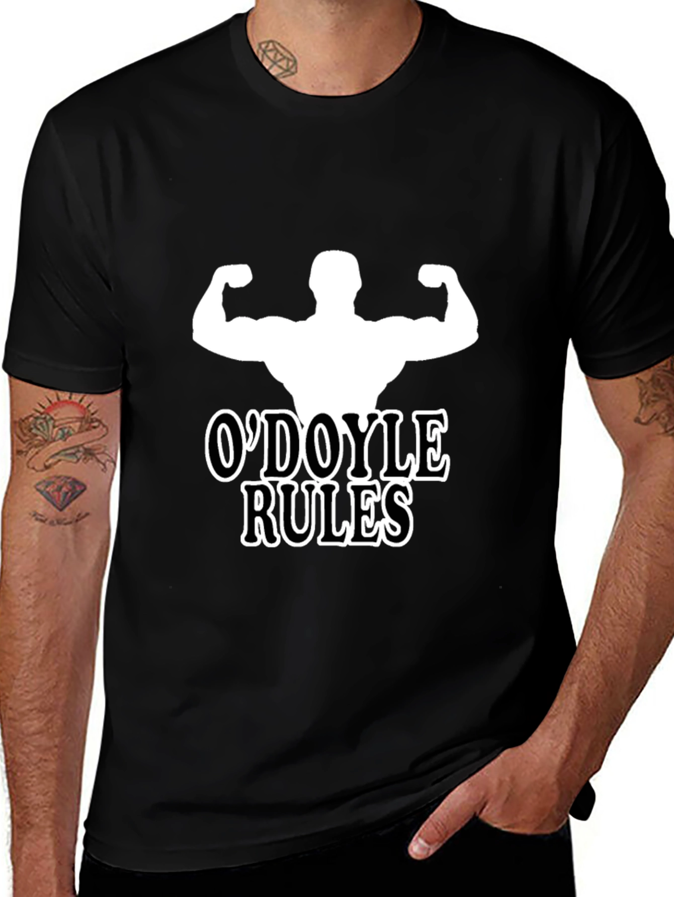 Black O'Doyle Rules Funny Muscle T-Shirt main image