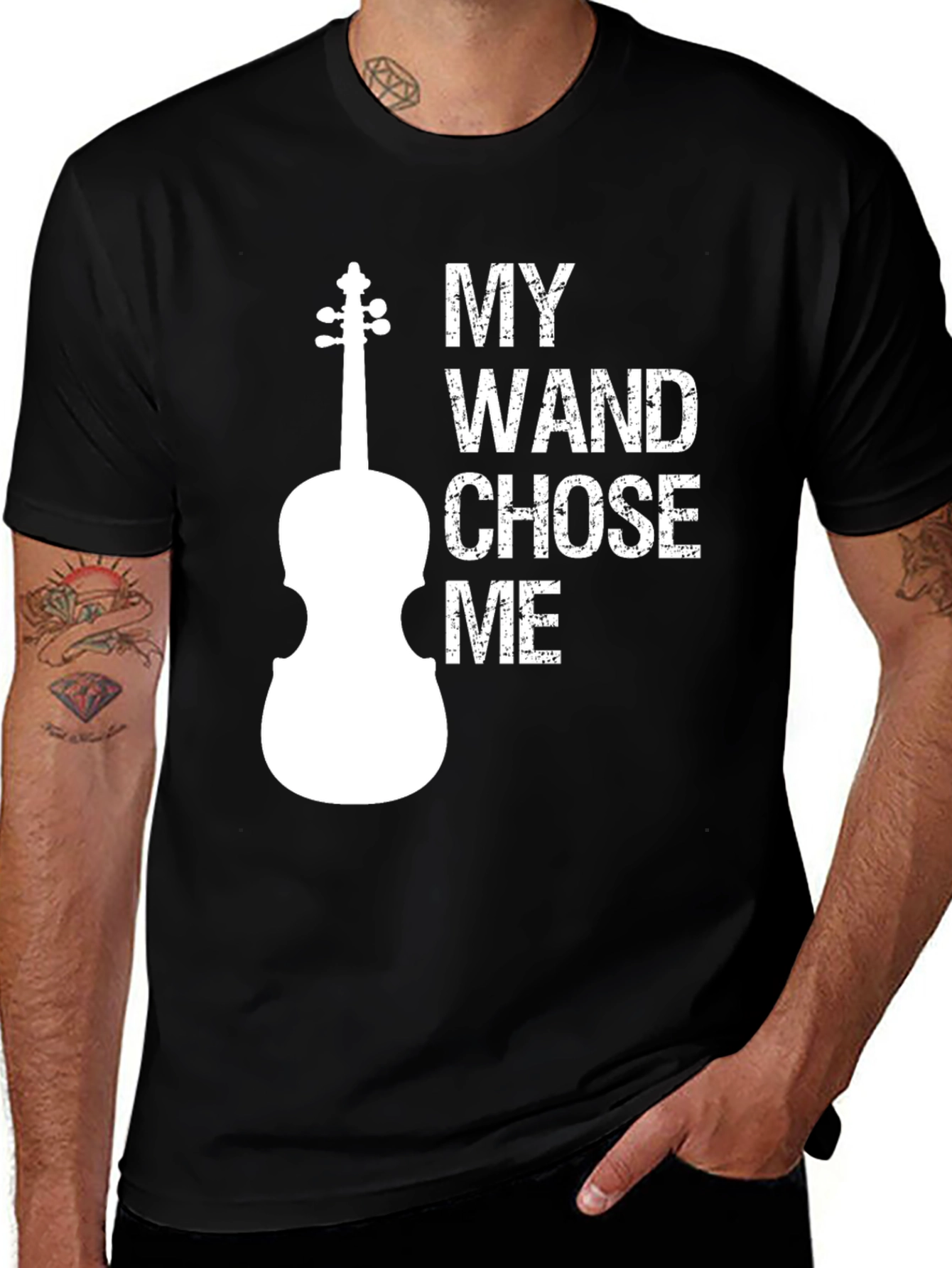 My Wand Chose Me Violin T-Shirt