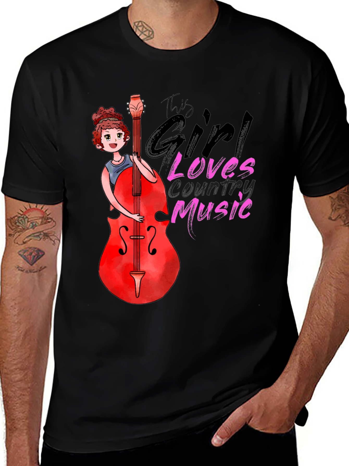 Variant 16 of Girl Loves Country Music T-Shirt