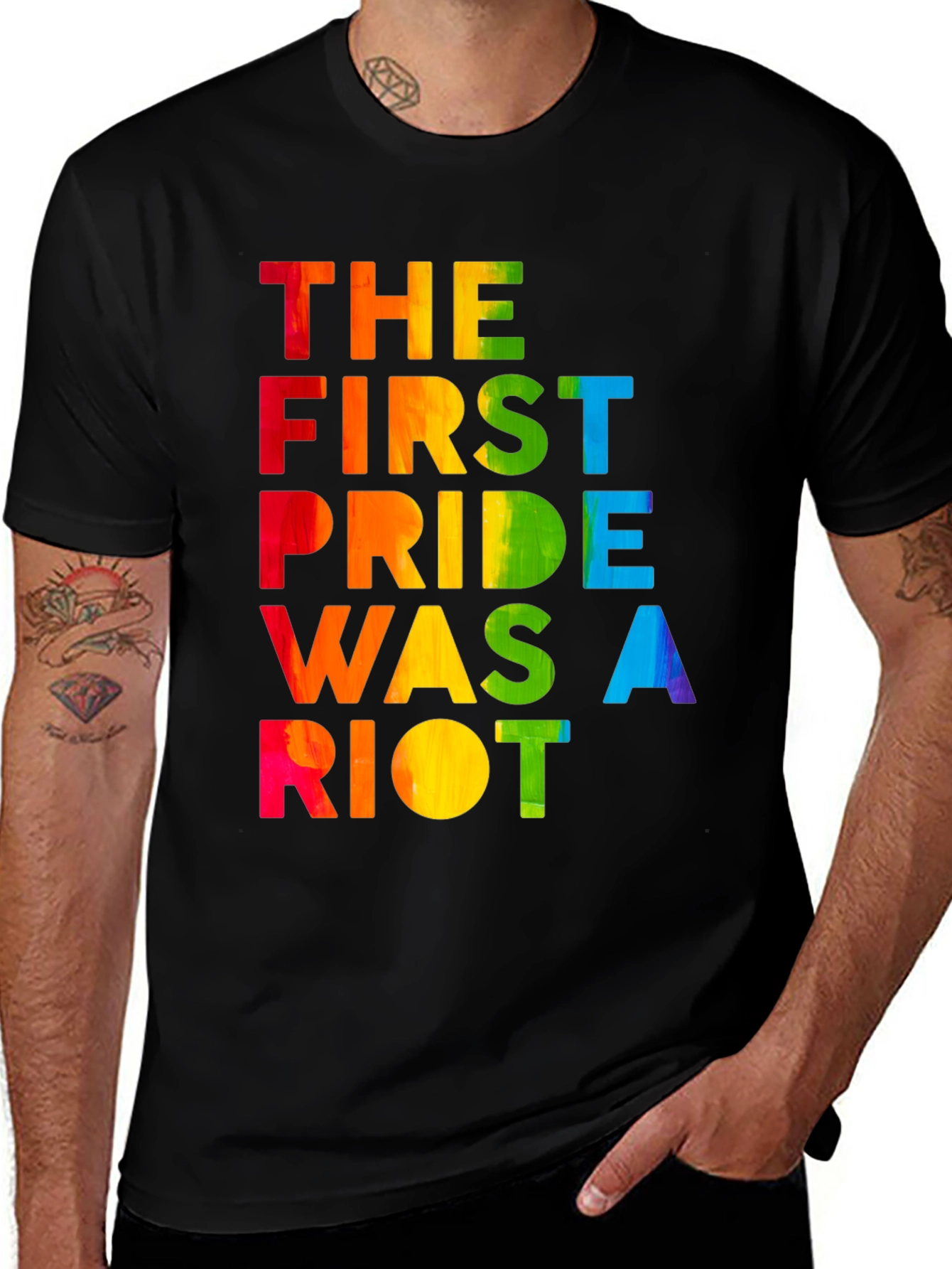 Pride Riot Tee - LGBTQ+ Rainbow Graphic T-Shirt