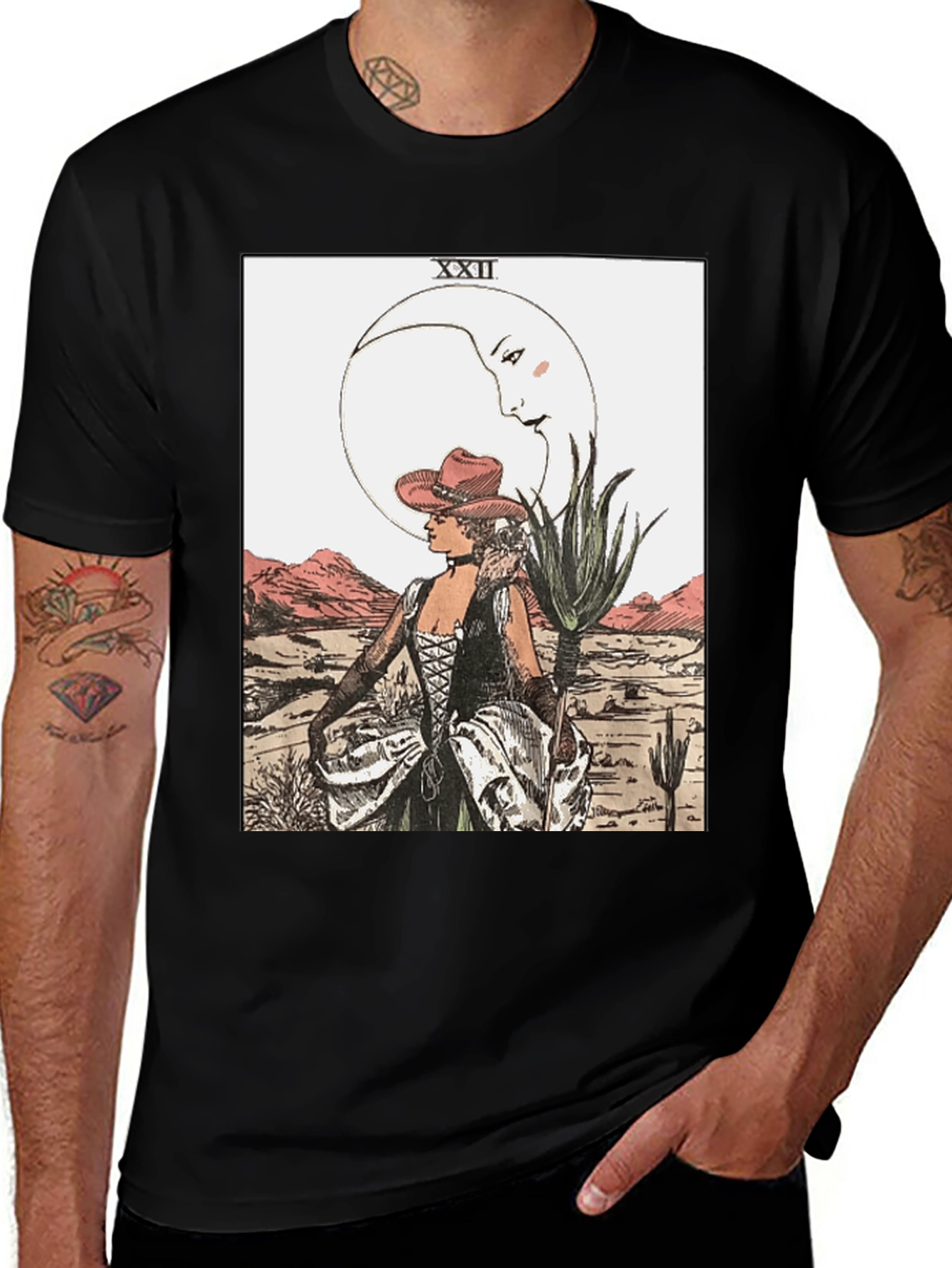Variant 23 of Tarot Card T-Shirt - The Moon