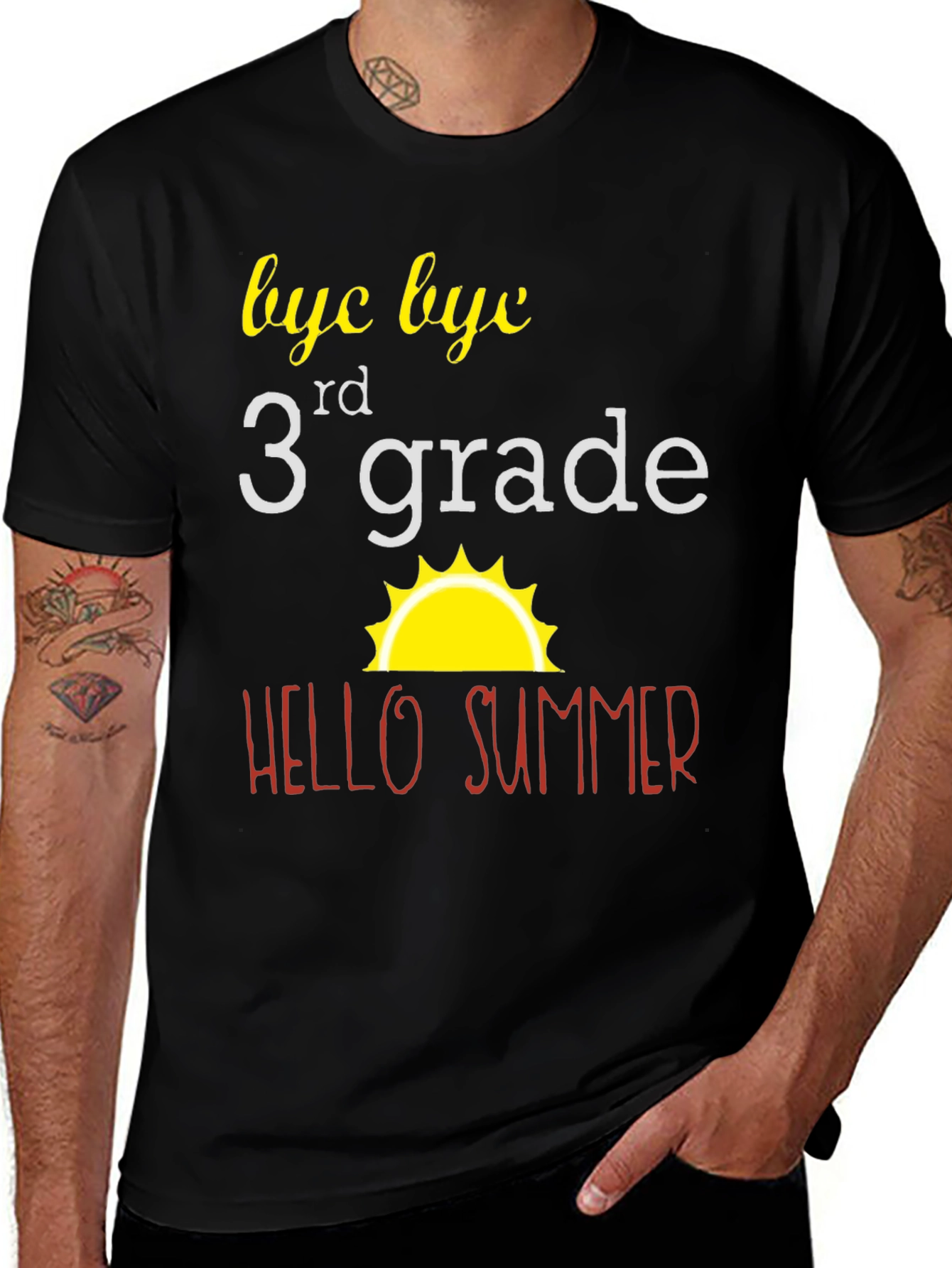 Variant 8 of Bye Bye 3rd Grade T-Shirt - Hello Summer!