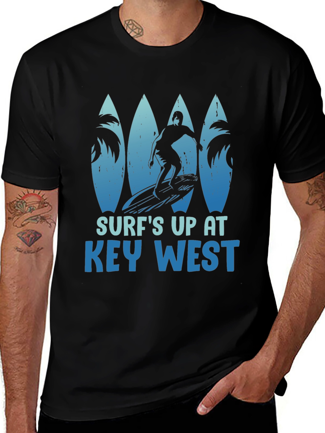 Variant 9 of Surf's Up at Key West Graphic Tee