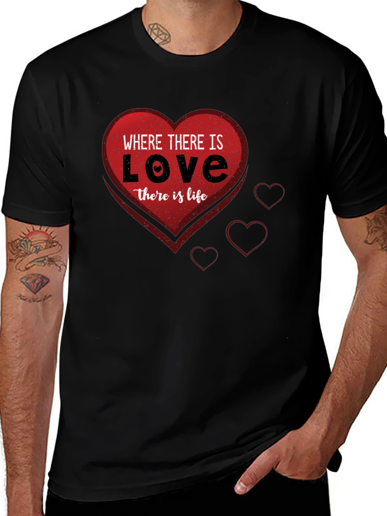 Variant 18 of Love & Life Graphic Tee - Where There Is Love