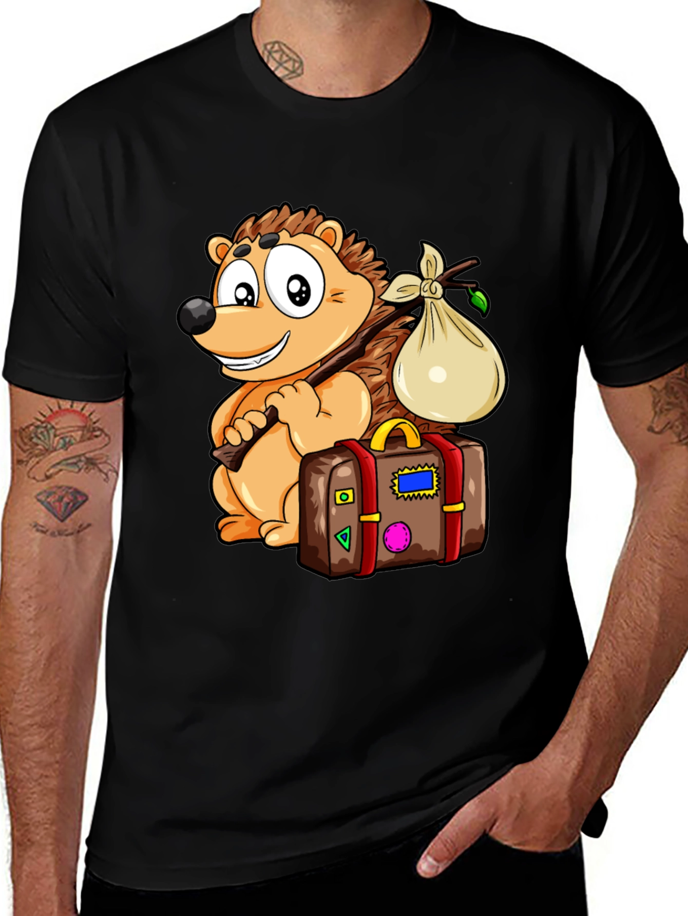 Variant 20 of Hedgehog Traveler T-Shirt