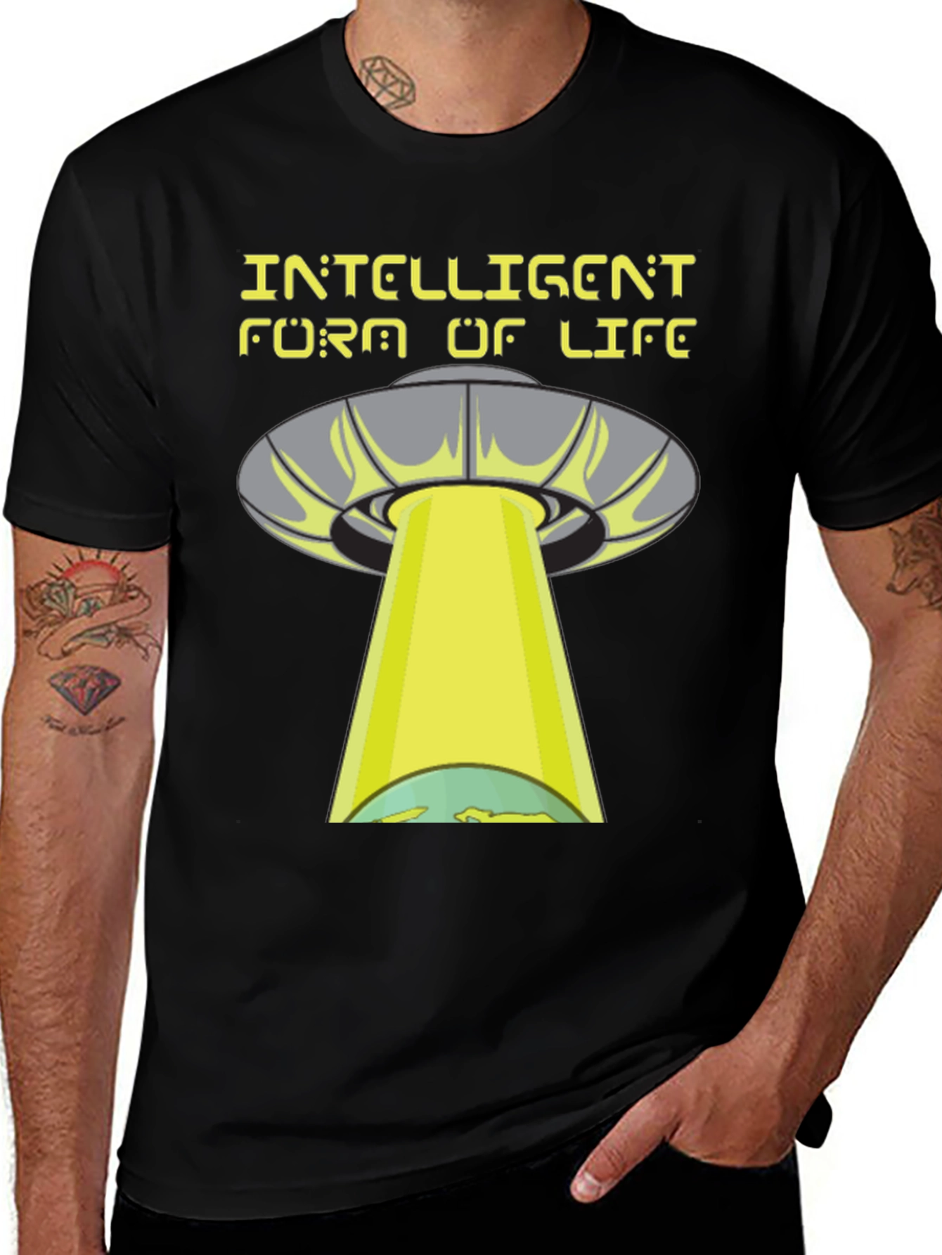 Intelligent Form of Life T-Shirt, UFO Graphic Tee