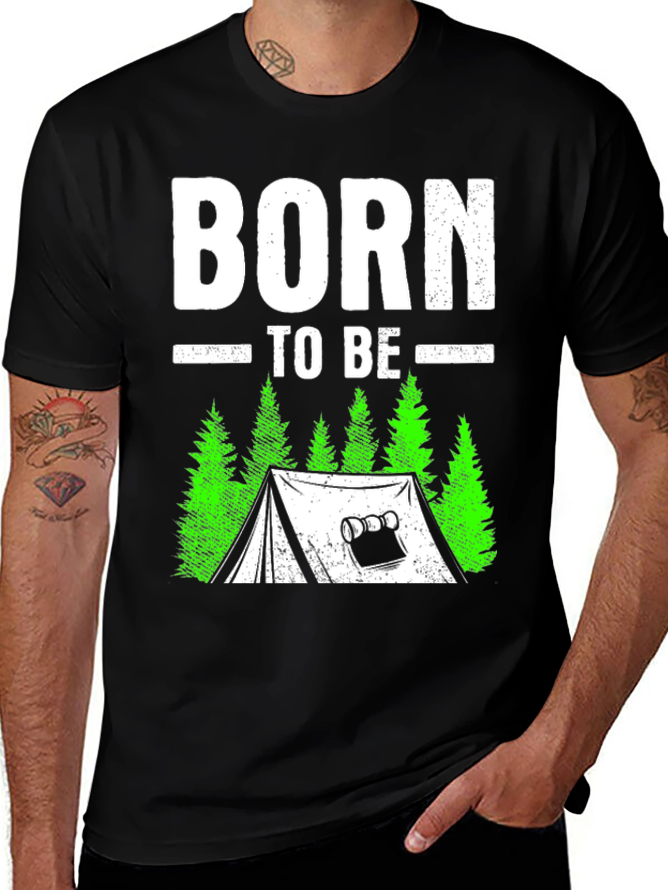 Variant 23 of Born to Be Camping T-Shirt