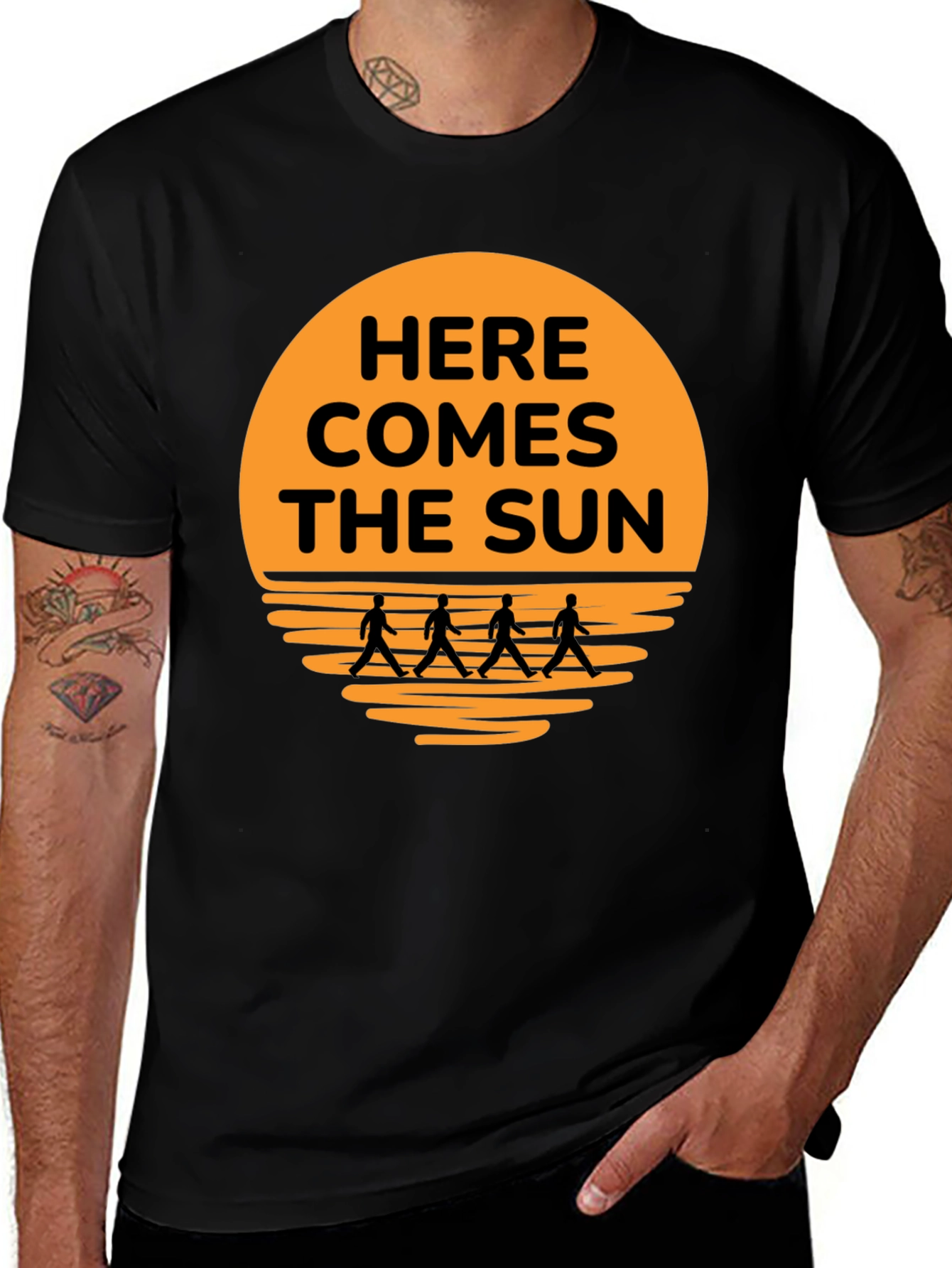 Here Comes The Sun T-Shirt Beatles Abbey Road Tribute