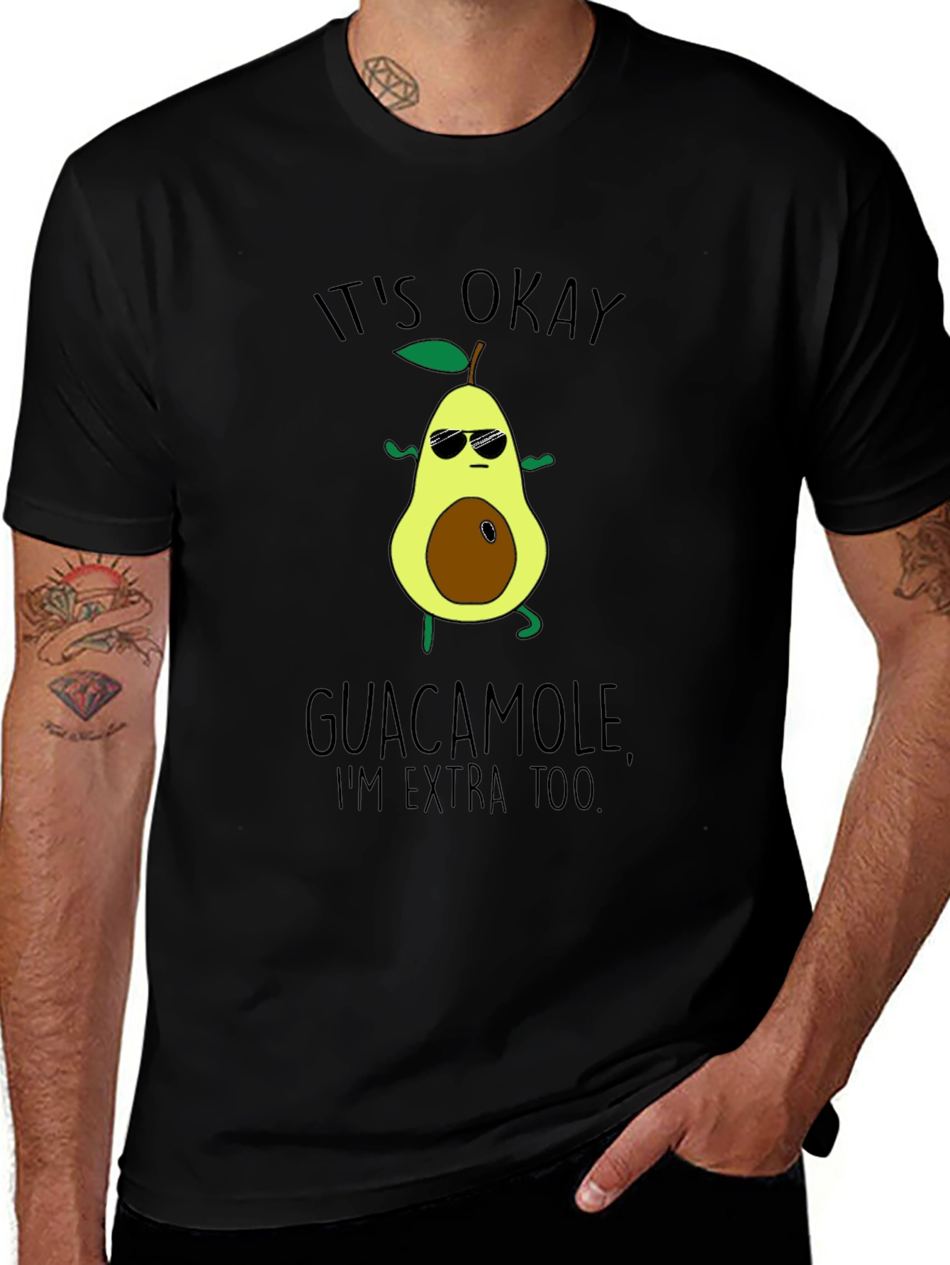 Variant 30 of Funny Avocado Graphic T-Shirt
