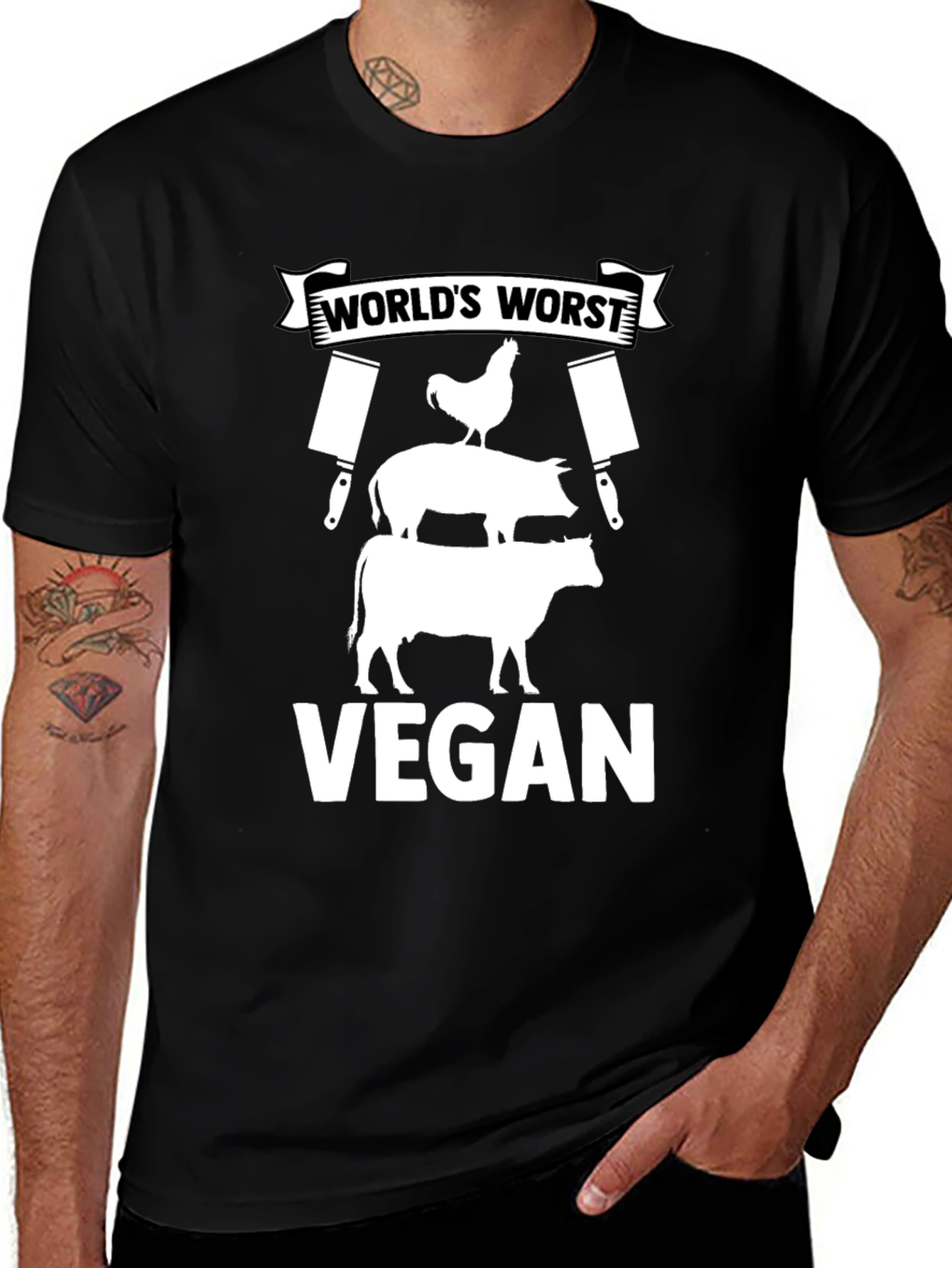 Variant 7 of World's Worst Vegan Graphic Tee