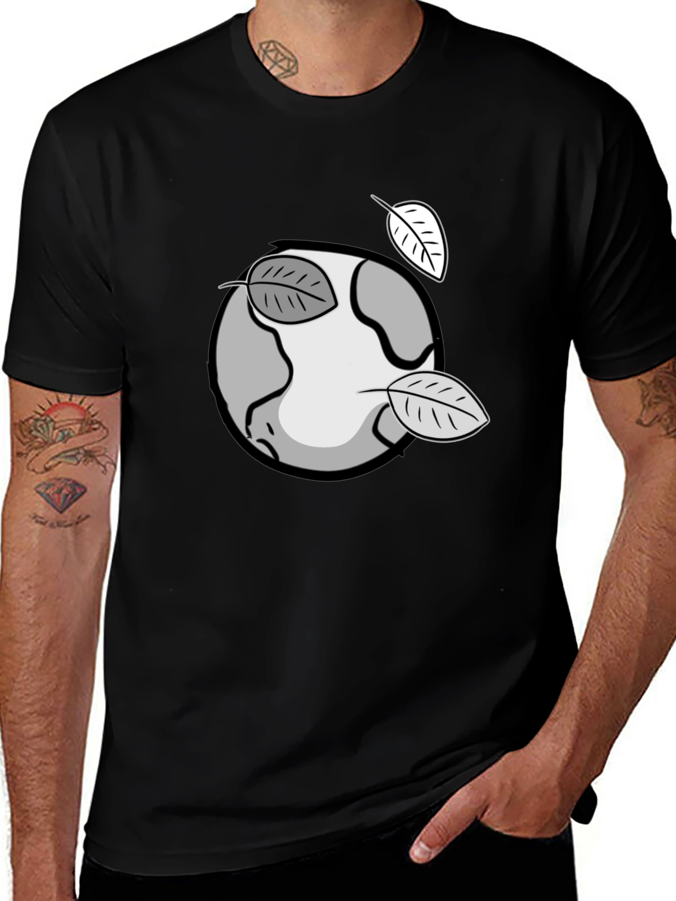 Variant 24 of Eco-Friendly Earth Graphic T-Shirt