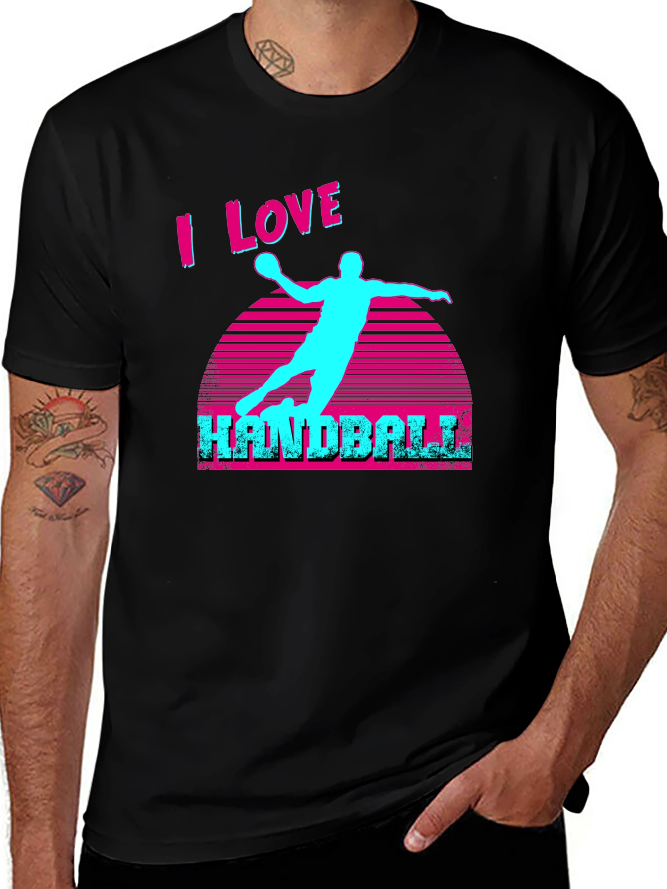 Variant 26 of I Love Handball Graphic T-Shirt