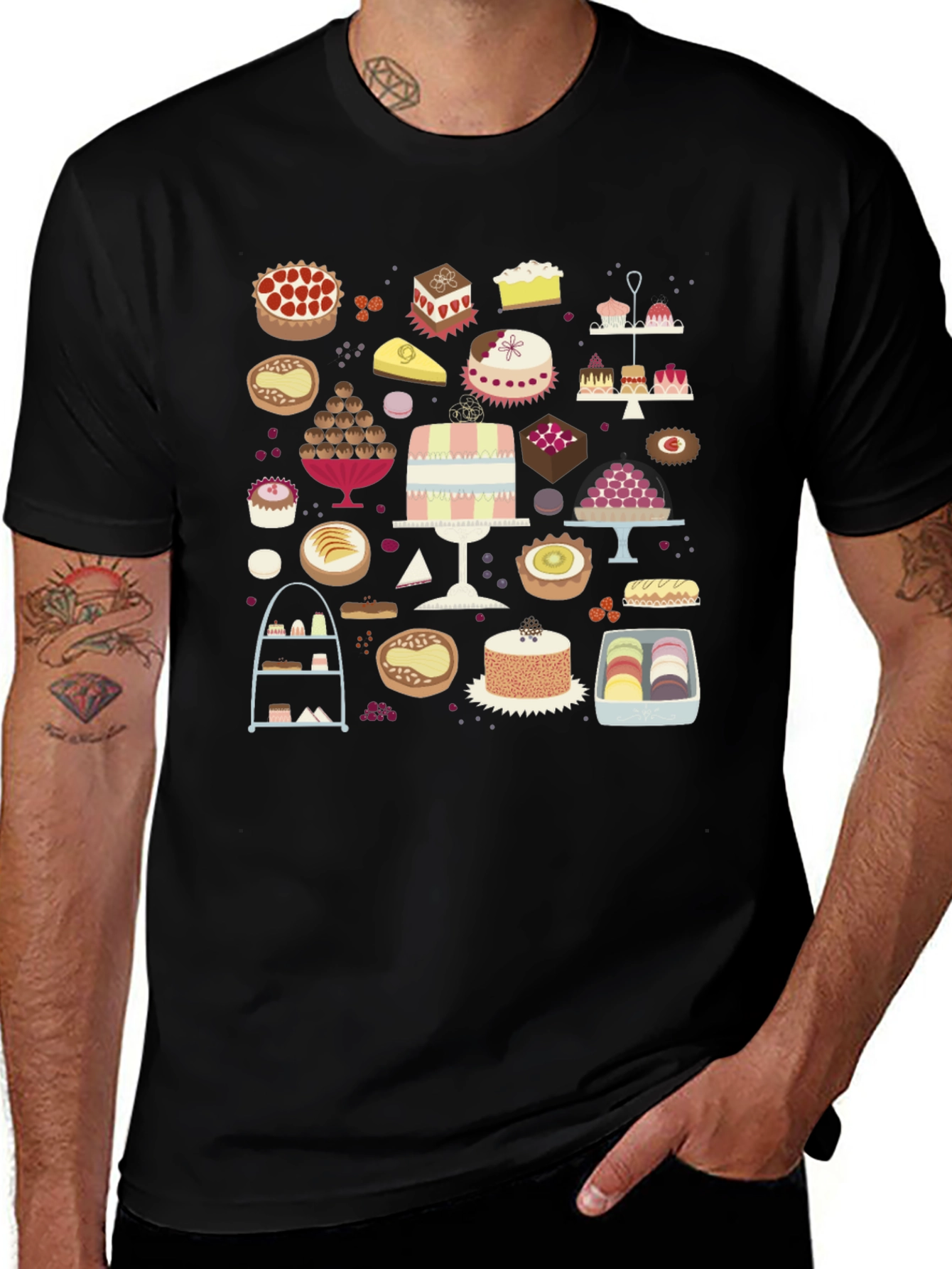 Variant 20 of Dessert Lover Graphic T-Shirt