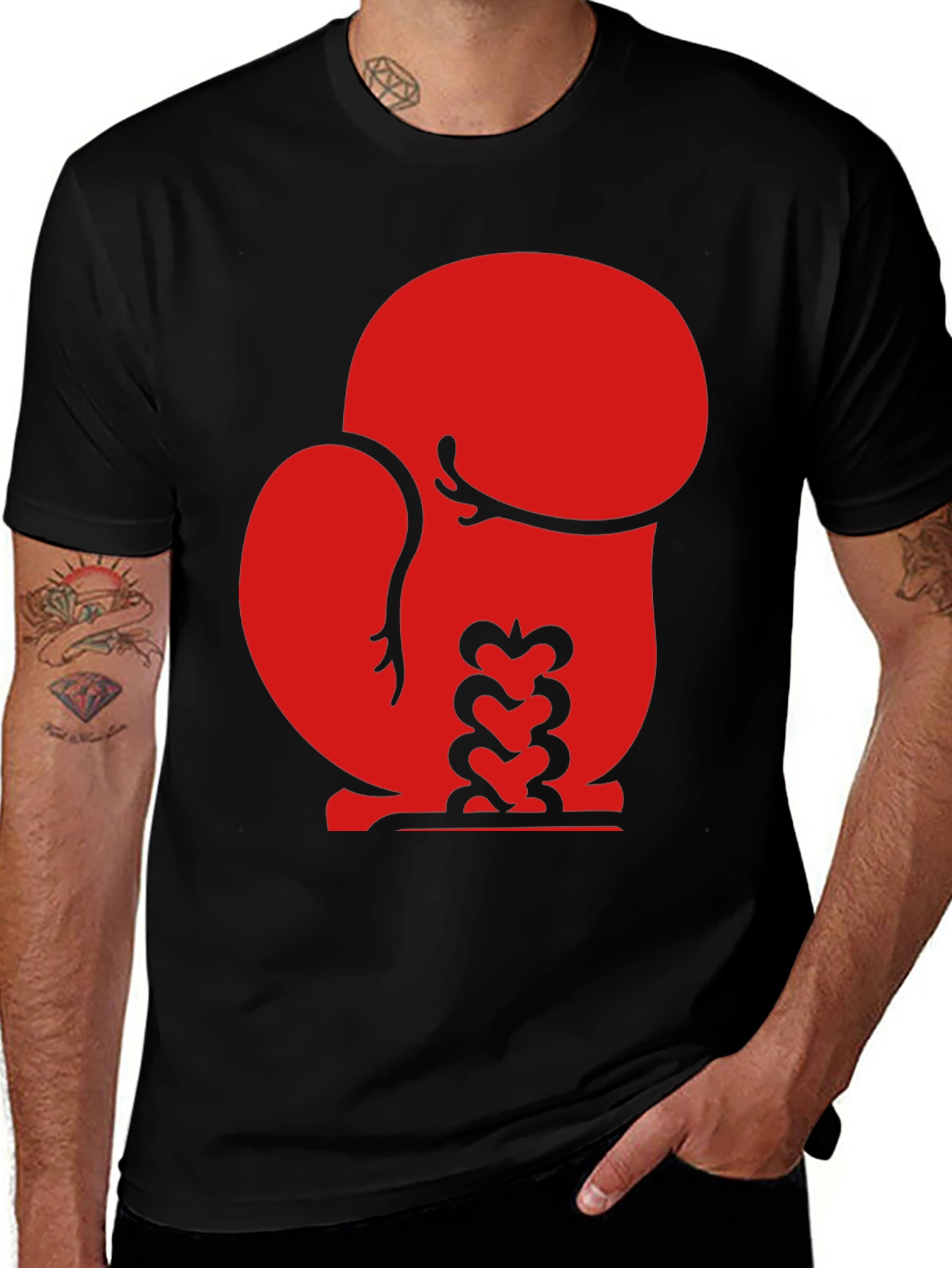 Variant 5 of Boxing Glove Graphic T-Shirt - Soft Cotton