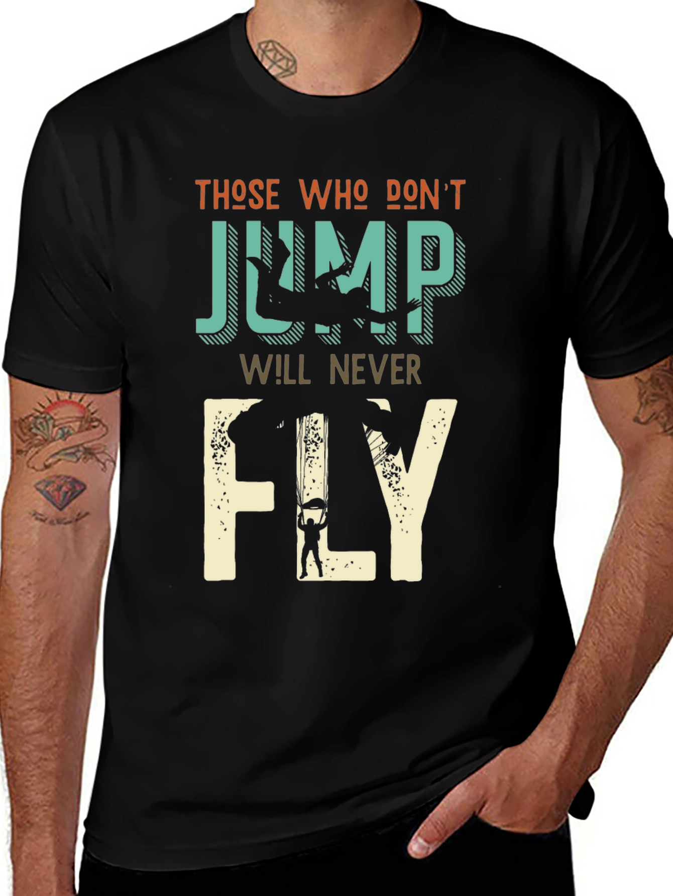 Variant 25 of Skydiving T-Shirt - Those Who Don't Jump