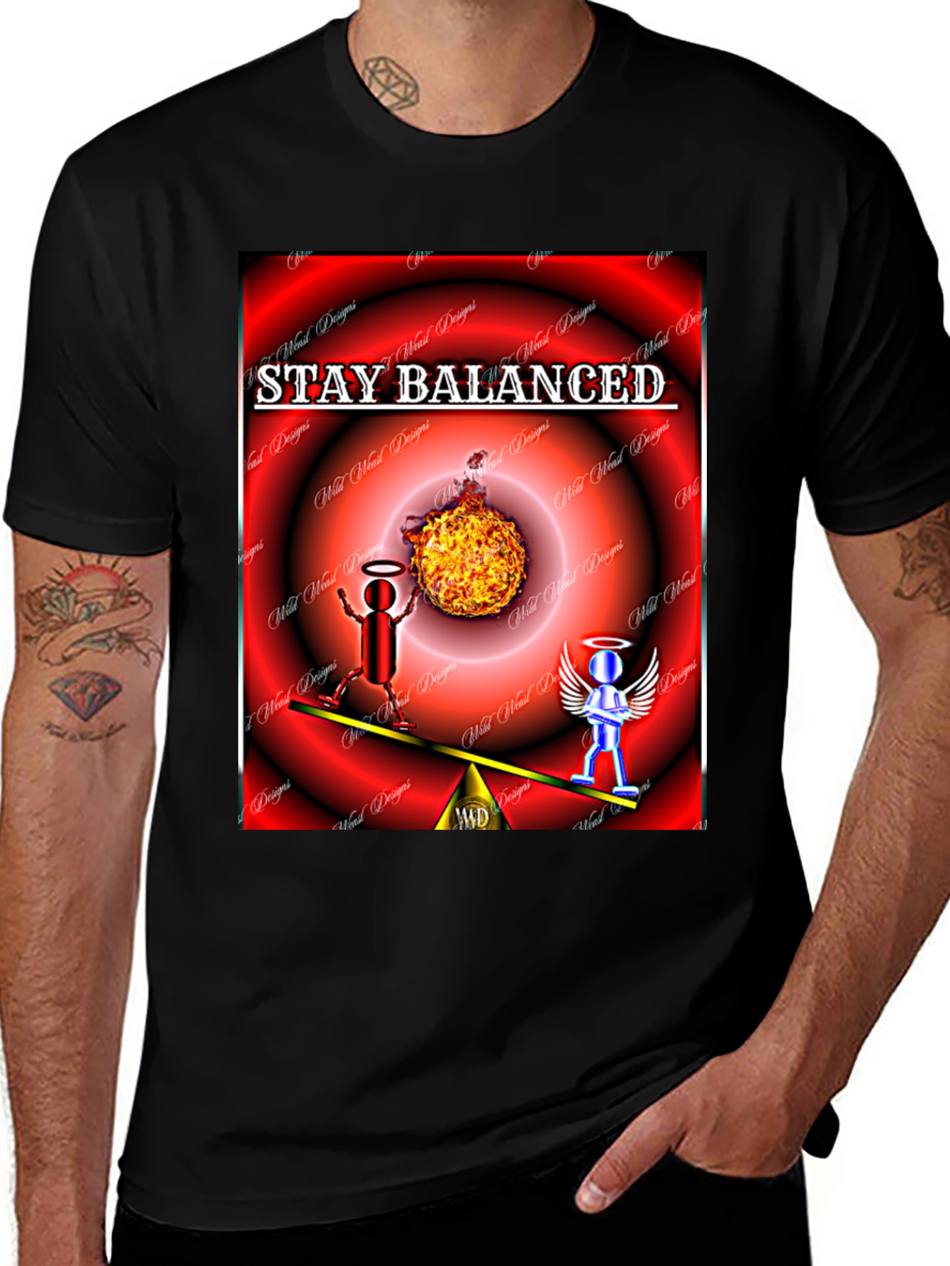Variant 29 of Stay Balanced Graphic T-Shirt