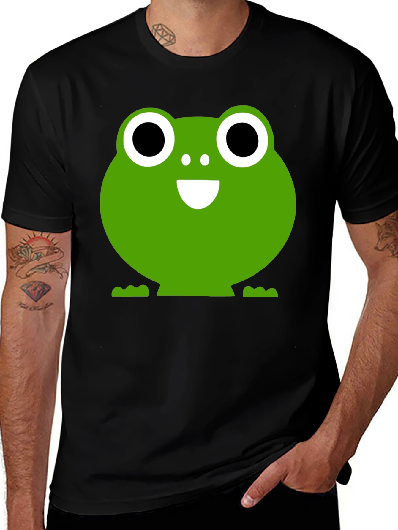 Variant 16 of Frog Graphic Tee - Black