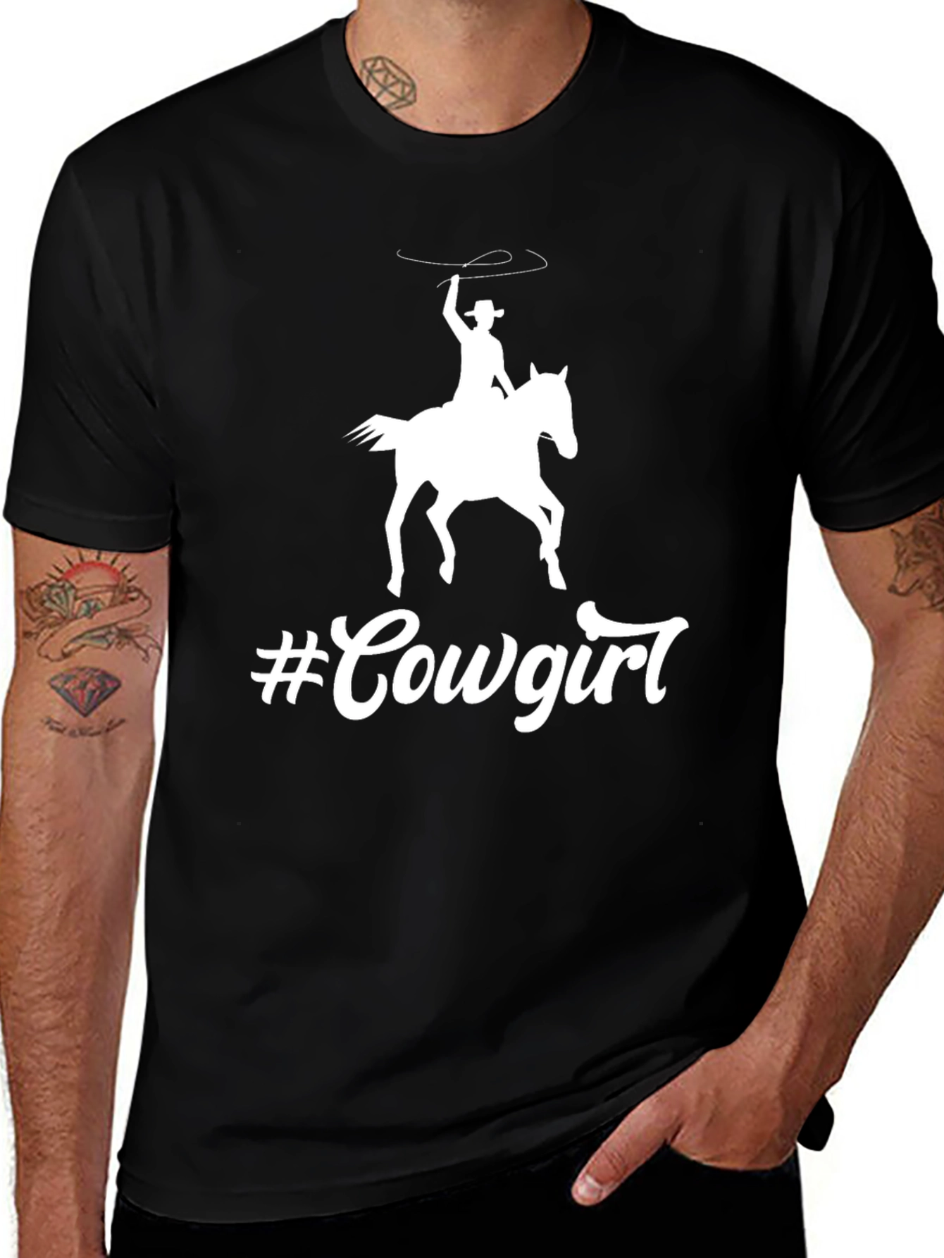 Cowgirl Graphic Tee - Western Style Shirt