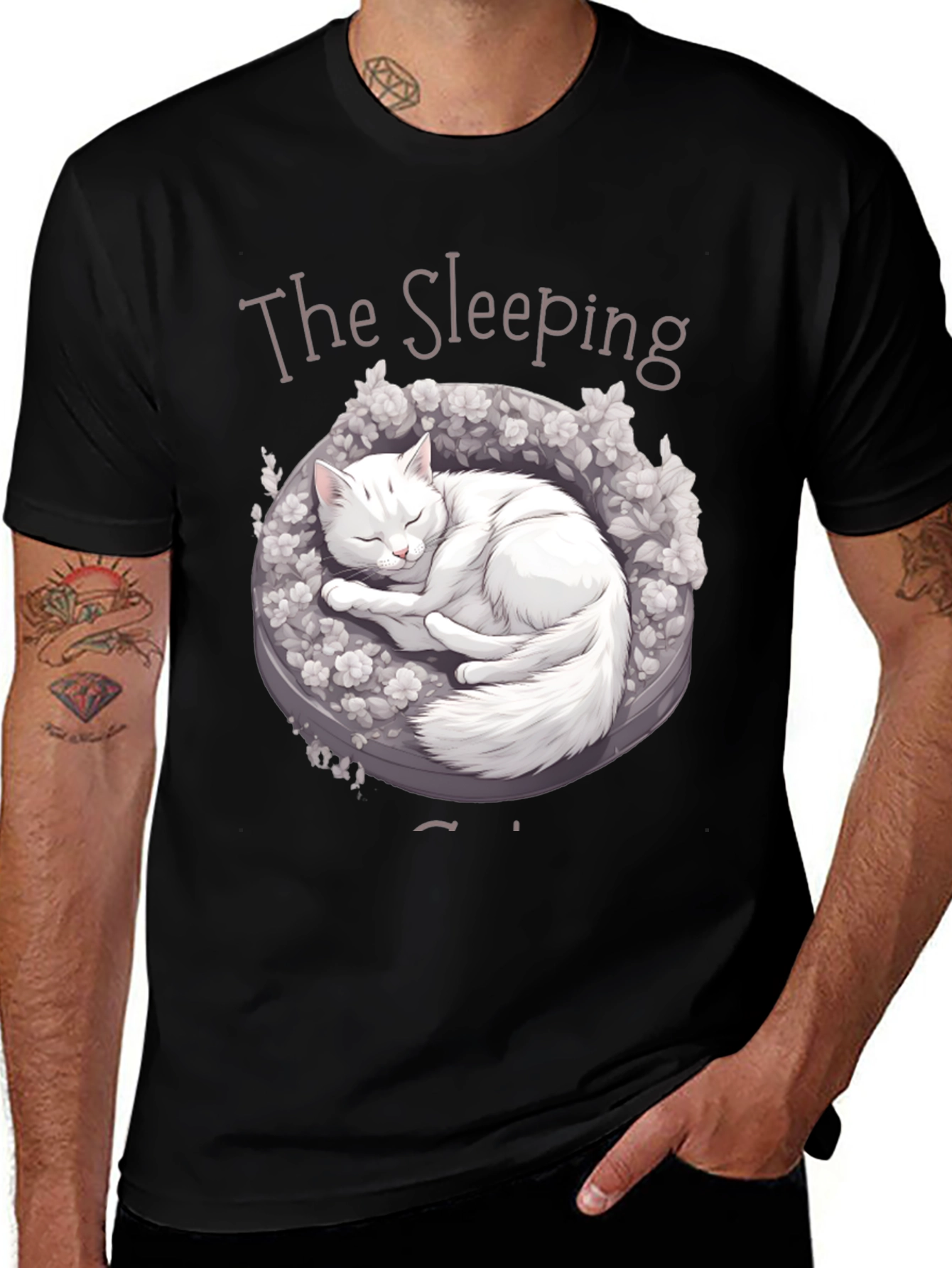 Variant 22 of Sleeping Cat Graphic T-Shirt
