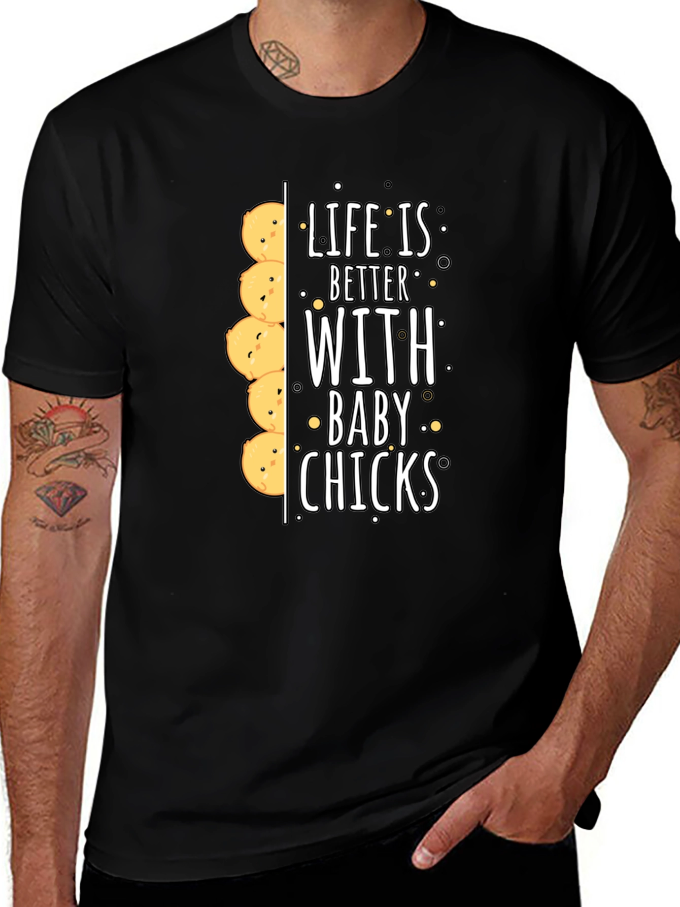 Variant 28 of Life is Better with Baby Chicks Graphic Tee