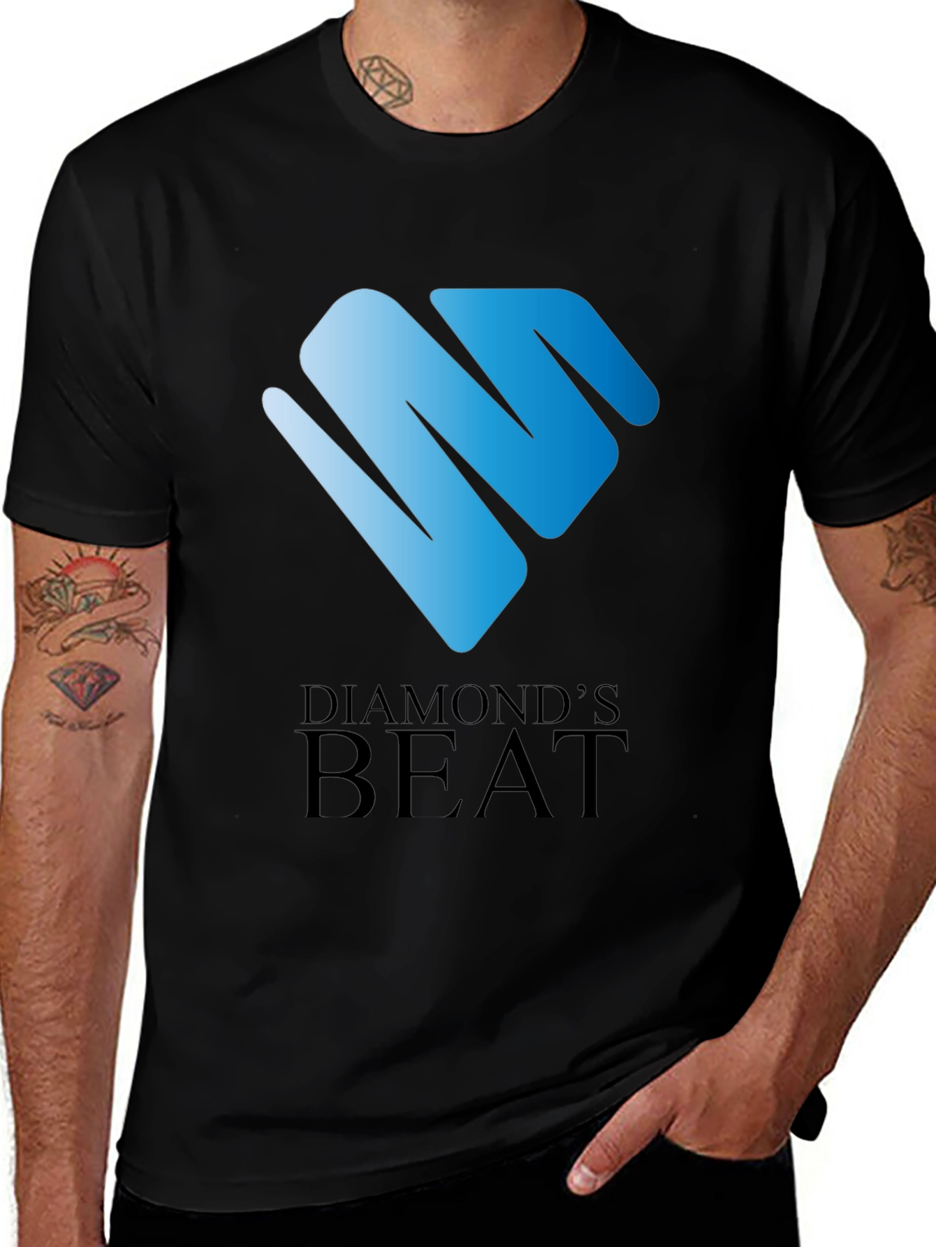 Variant 3 of Diamond's Beat Black T-Shirt