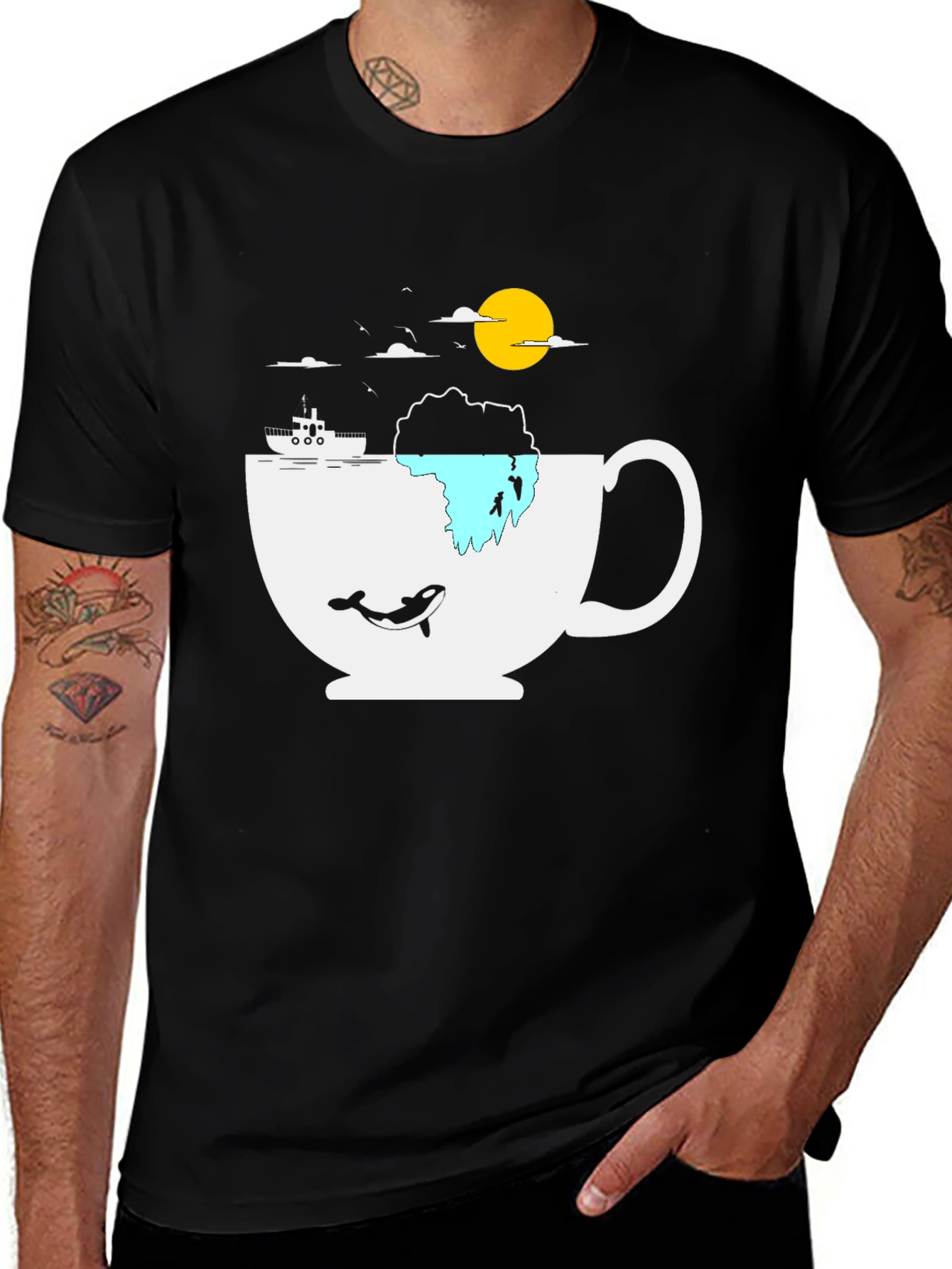 Variant 11 of Ocean Cup Graphic Tee