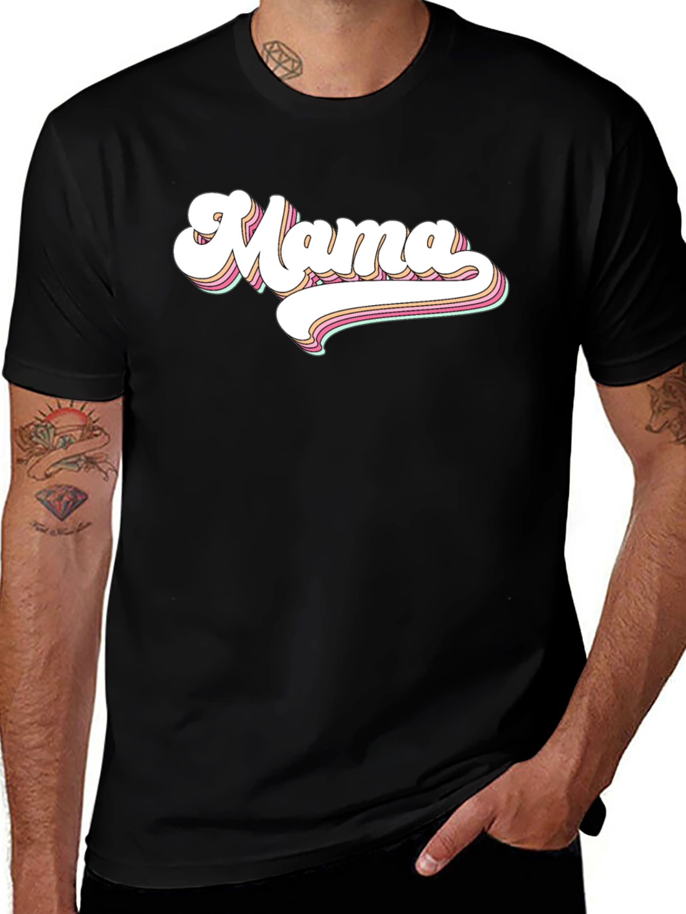 Variant 14 of Retro Mama Tee - Stylish Comfort