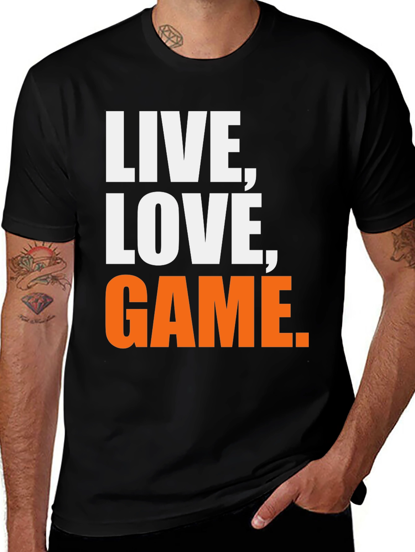 Variant 10 of Live, Love, Game T-Shirt - Bold Graphic Tee