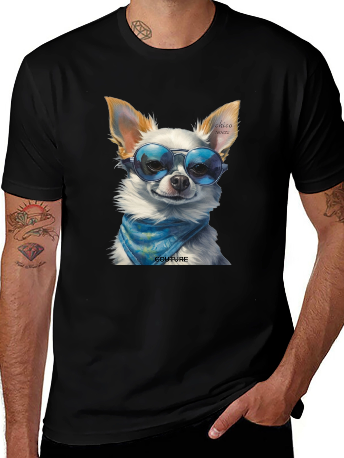 Variant 20 of Cool Dog Couture Black T-Shirt