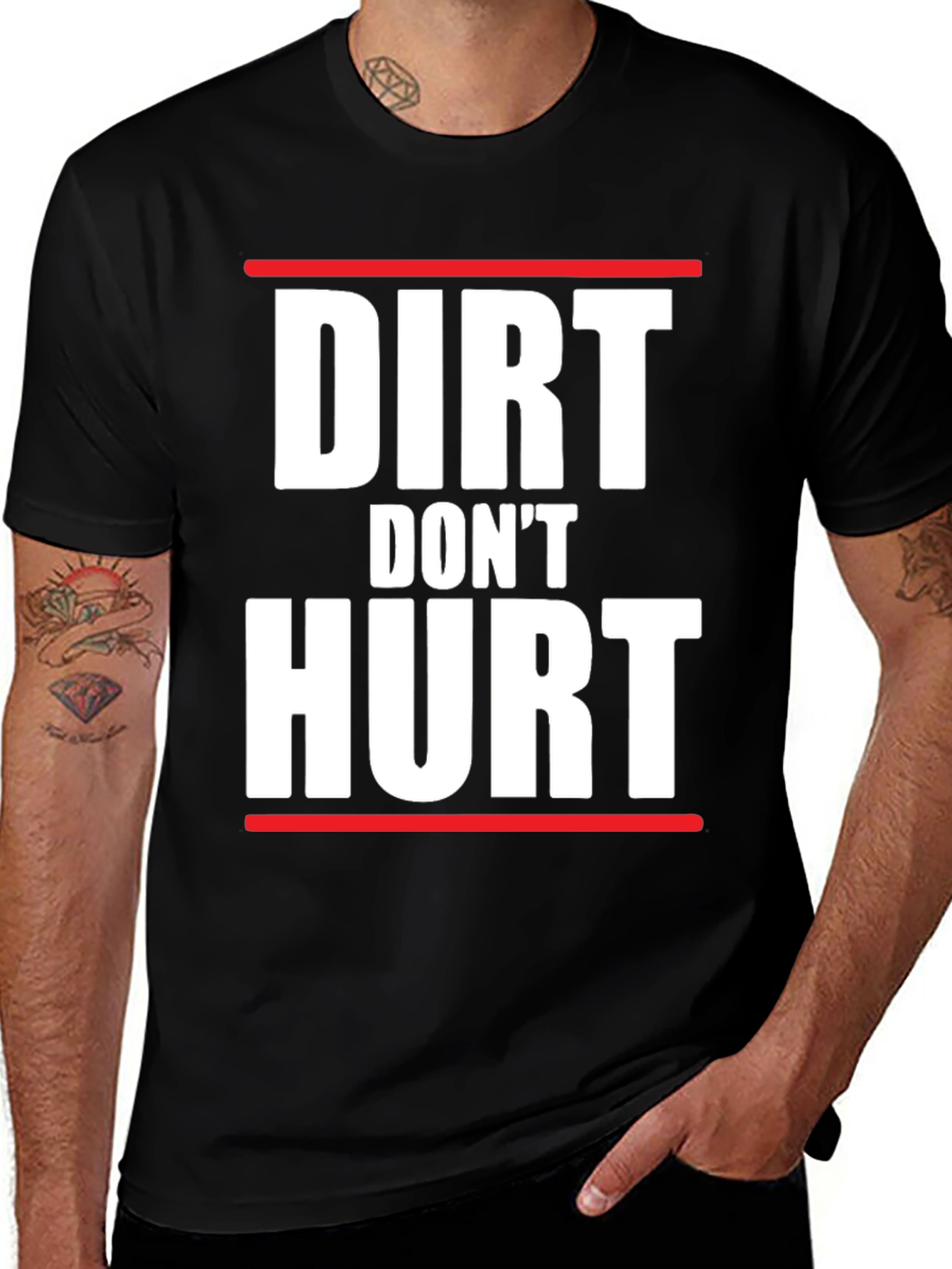 Variant 25 of Dirt Don't Hurt Graphic Tee - Unisex