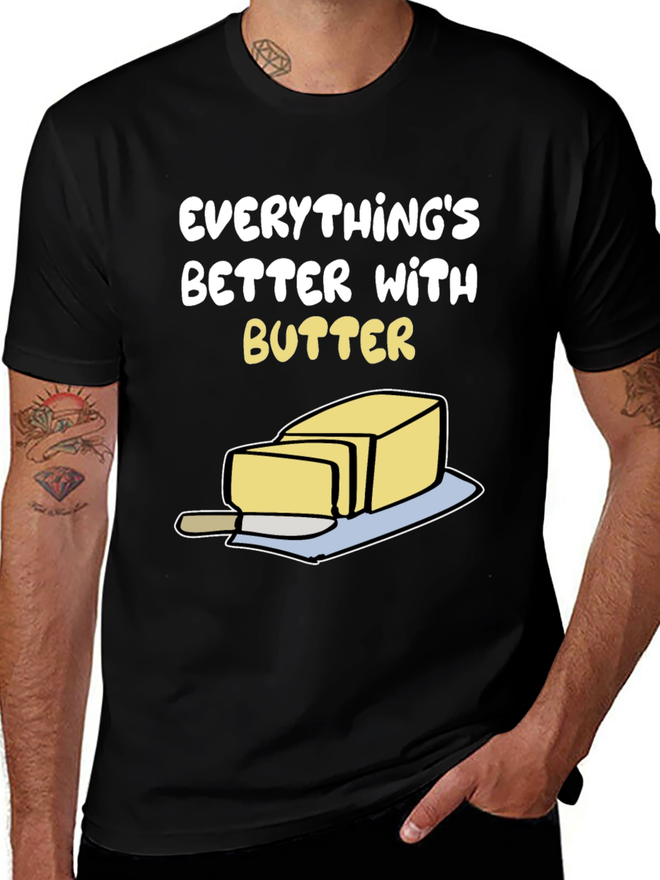 Variant 19 of Everything's Better with Butter Graphic T-Shirt
