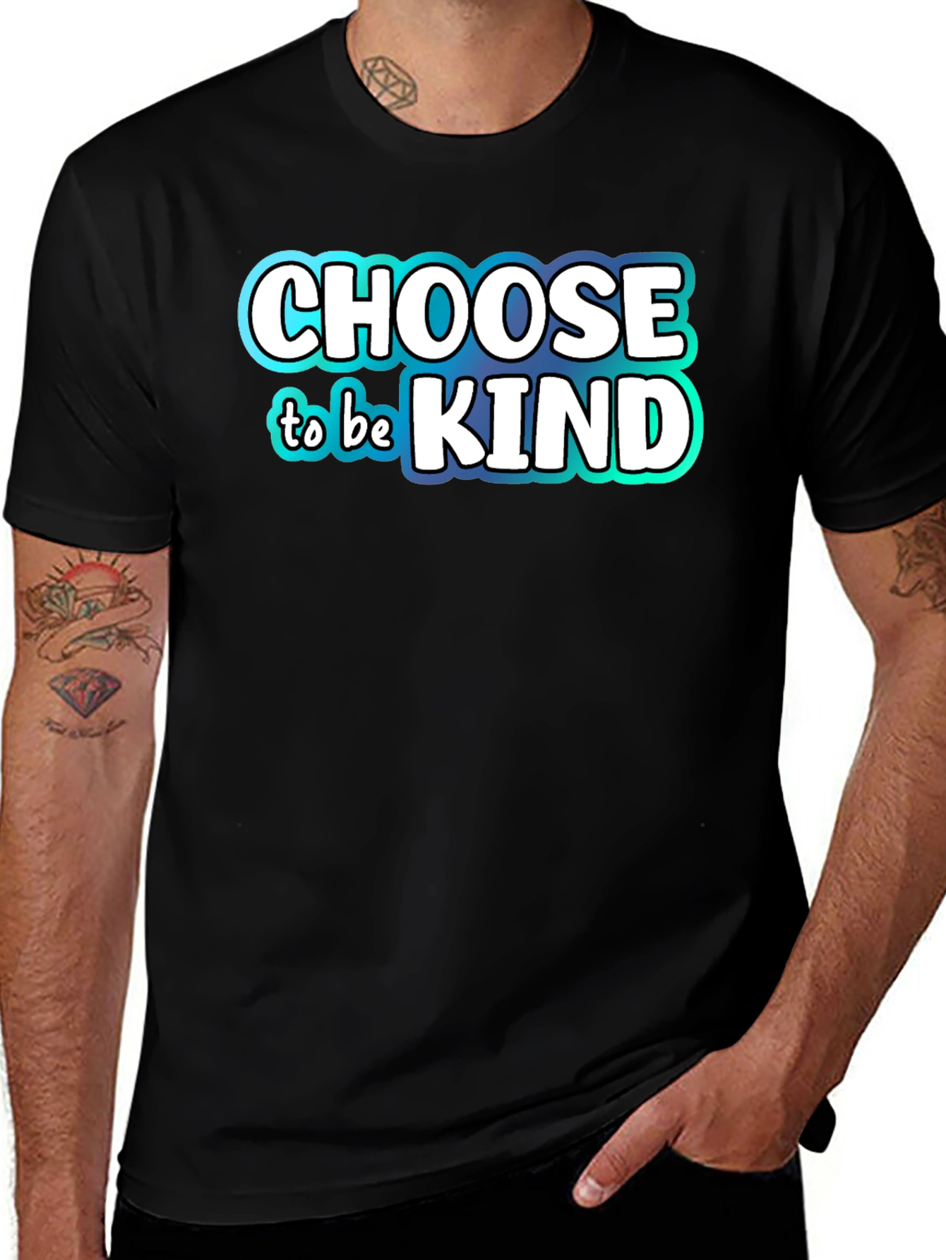Variant 2 of Choose to be Kind Graphic Tee - Black