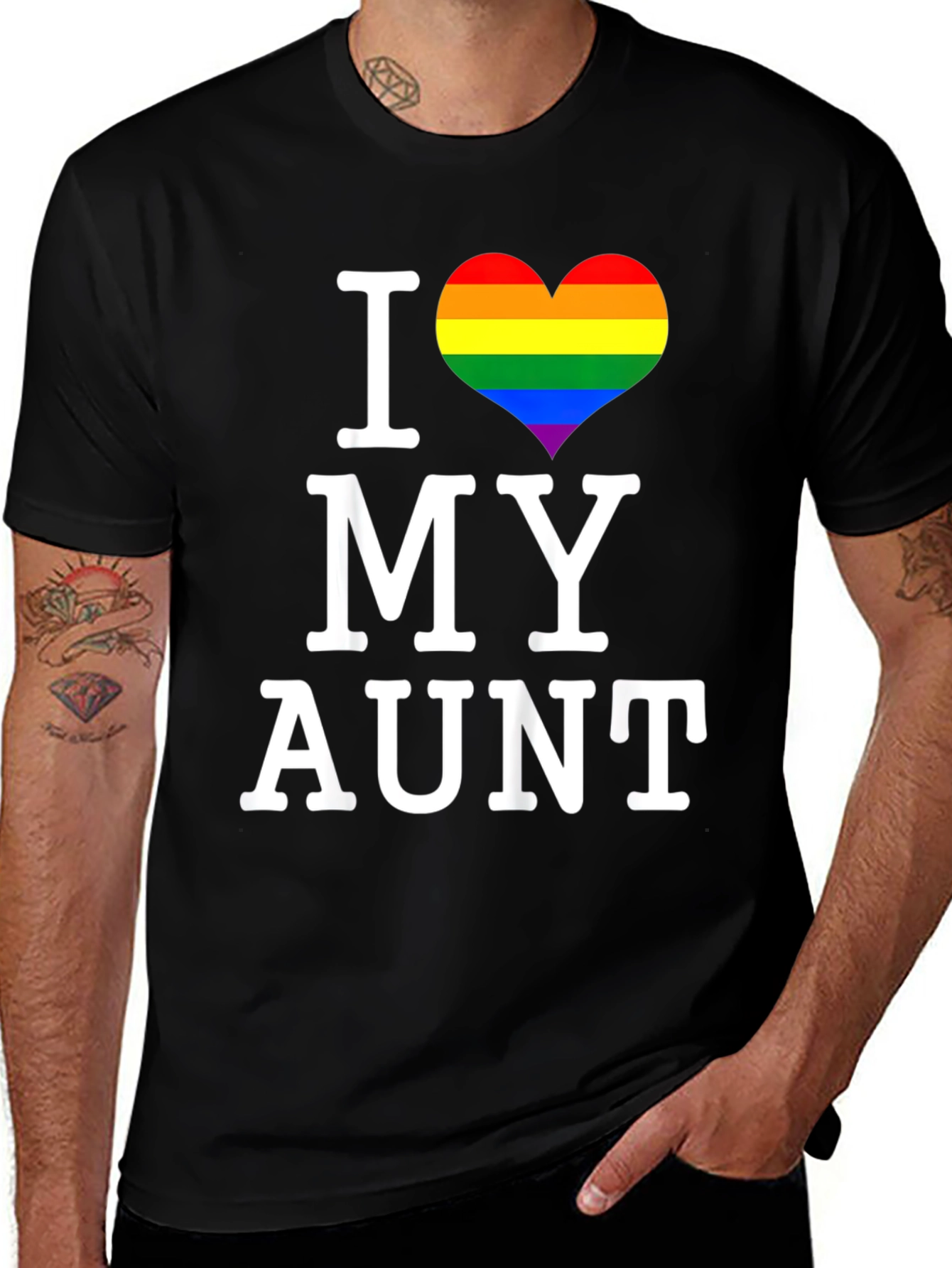 Variant 17 of I Heart My Aunt Pride Tee