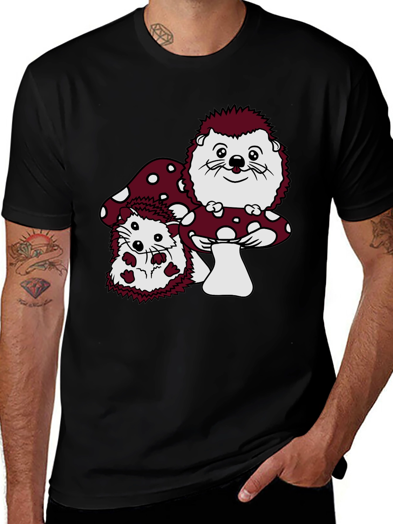 Variant 20 of Cute Hedgehog Graphic T-Shirt