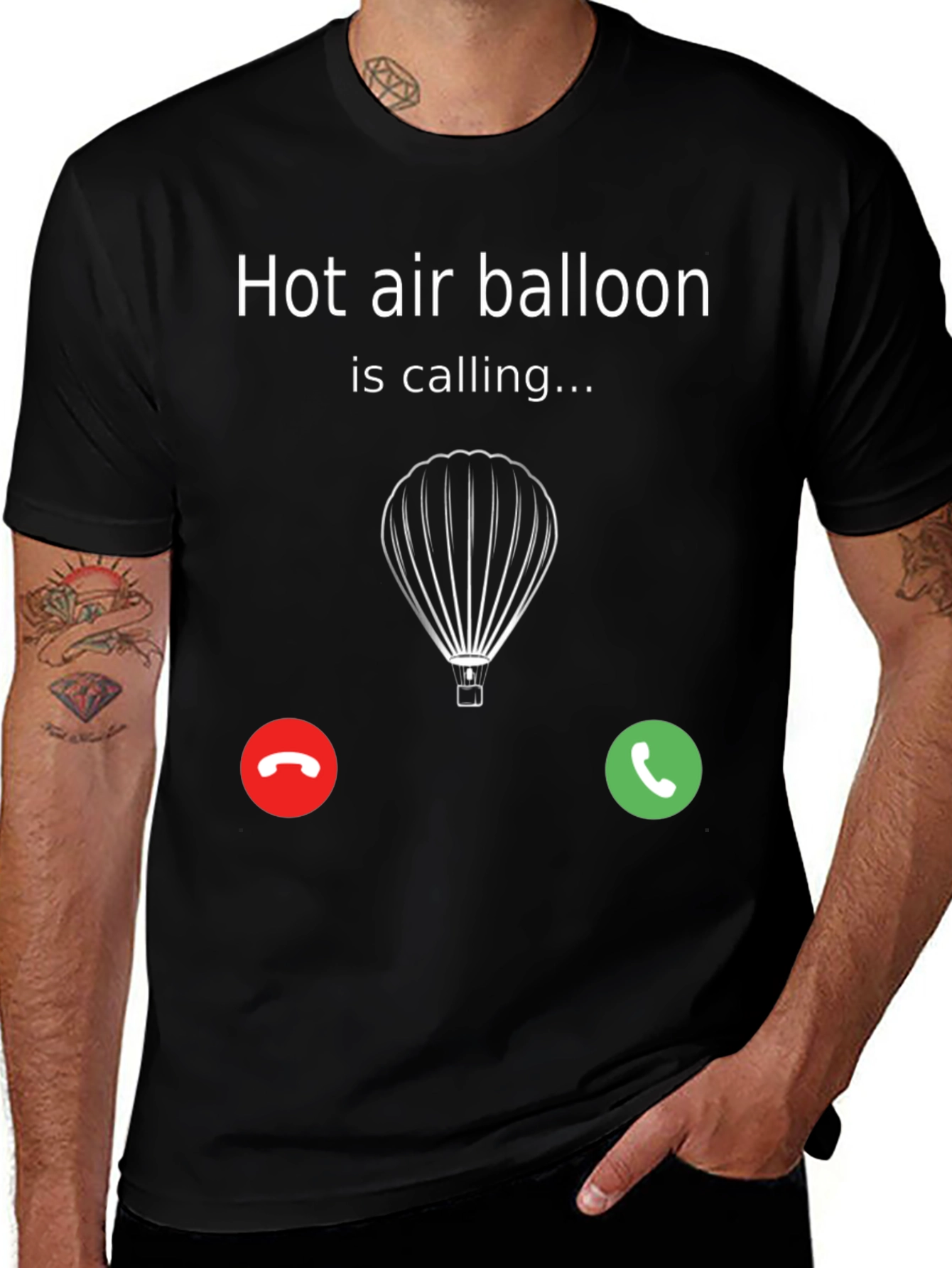 Variant 9 of Hot Air Balloon Calling T-Shirt