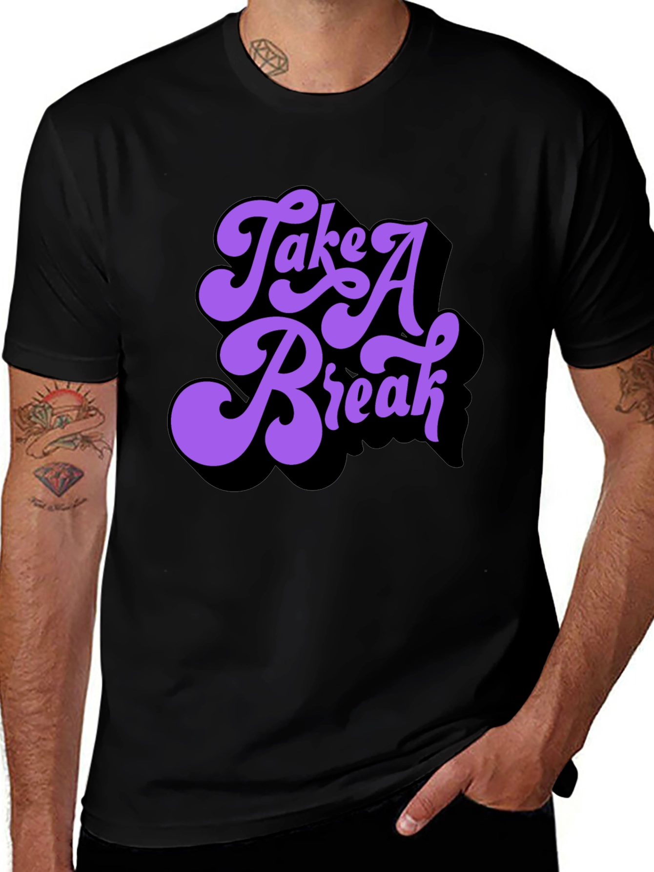 Variant 11 of Take a Break Graphic T-Shirt - Retro Style
