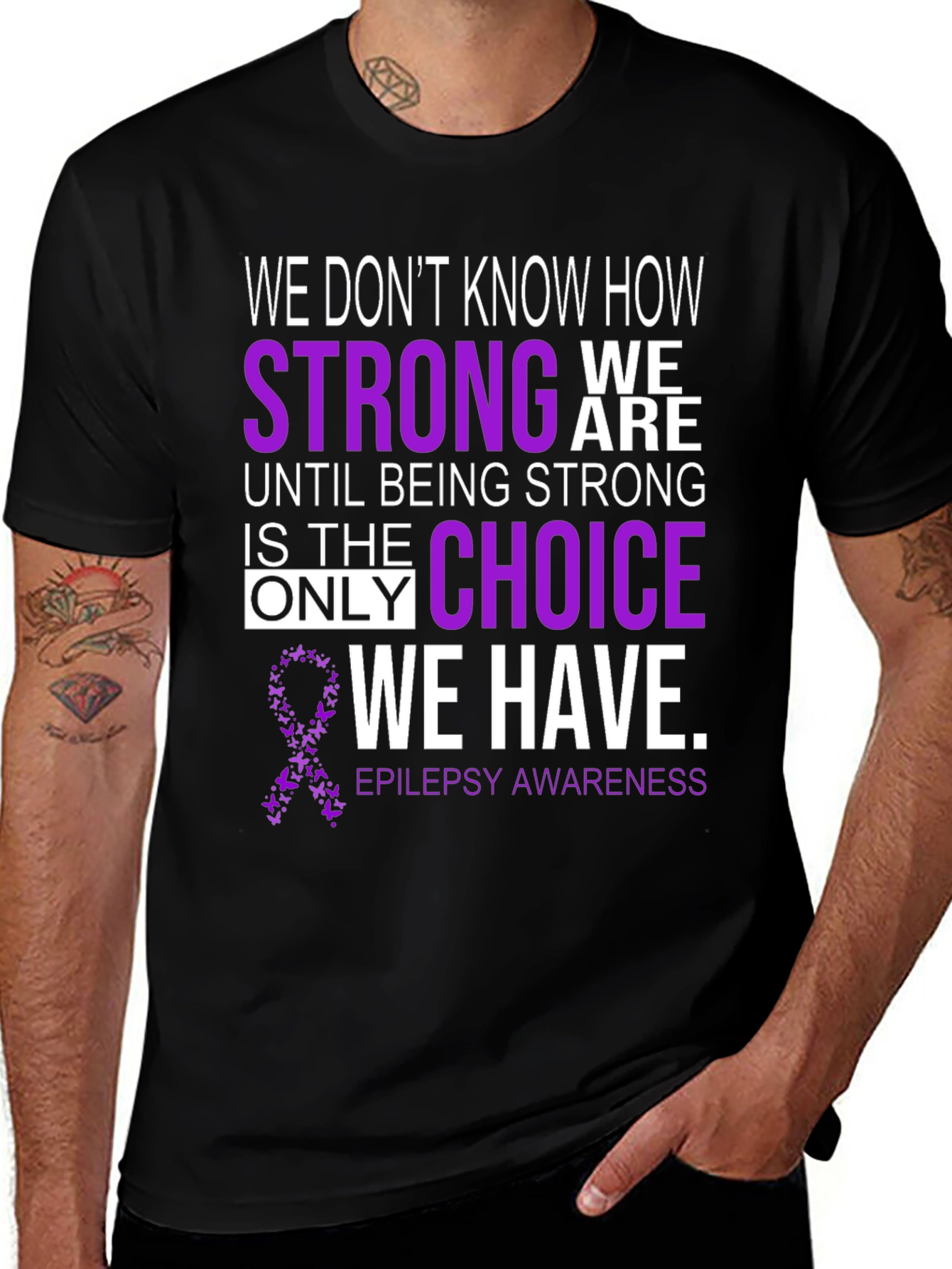 Epilepsy Awareness T-Shirt - Strong Choice