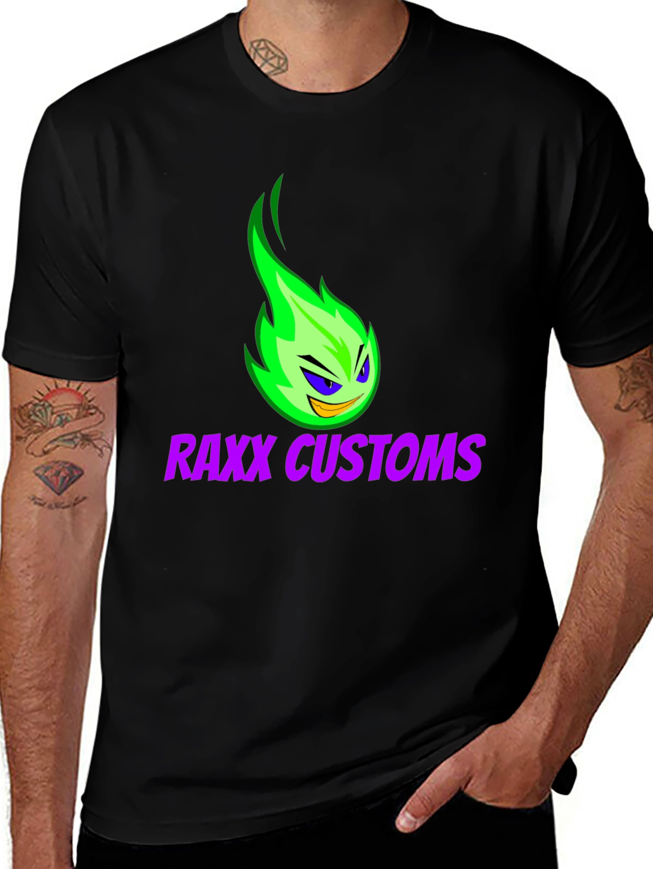 Variant 14 of RAXX Customs Black Graphic T-Shirt