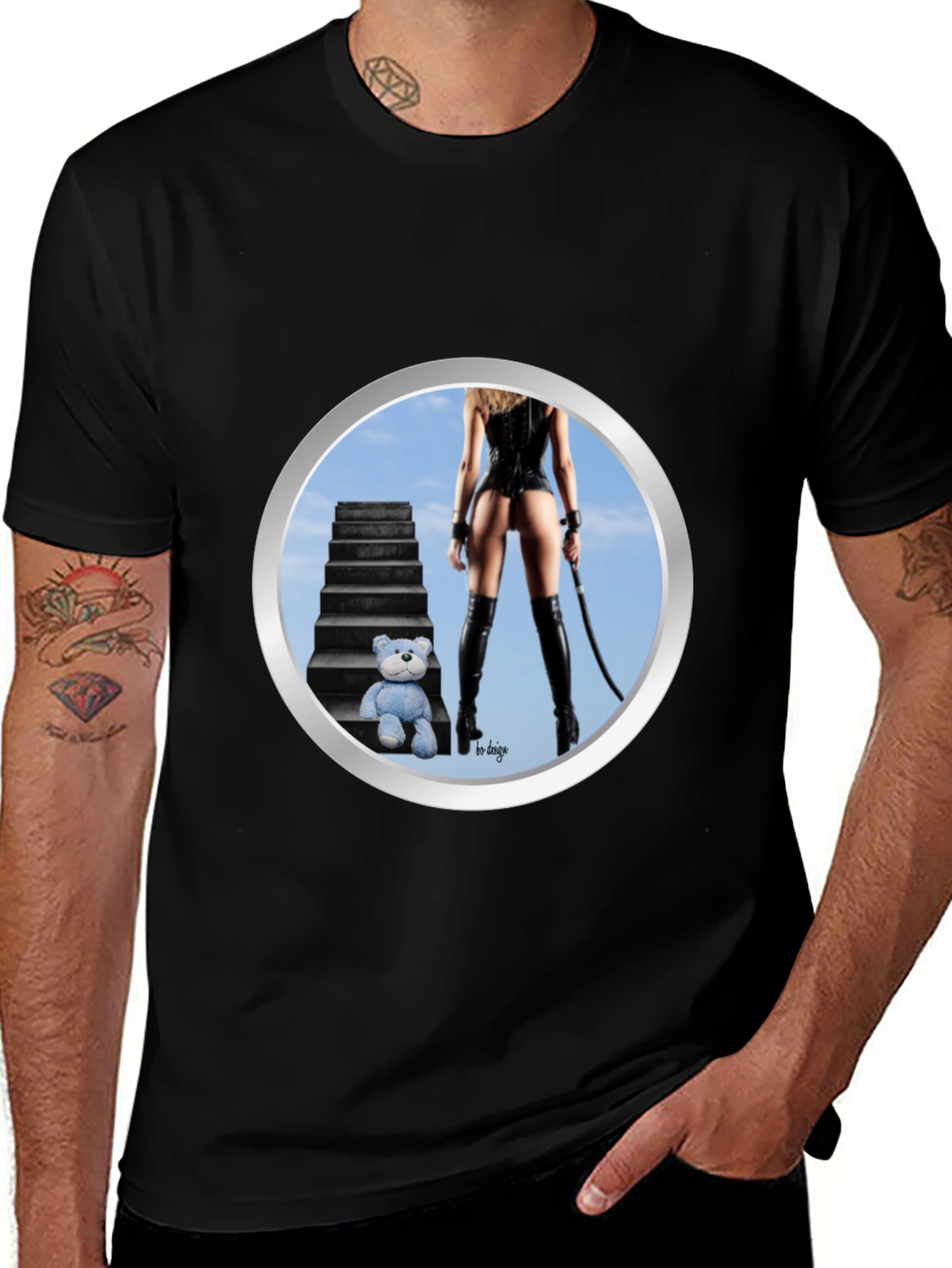 Variant 5 of Edgy Graphic T-Shirt: Stairway to Fantasy