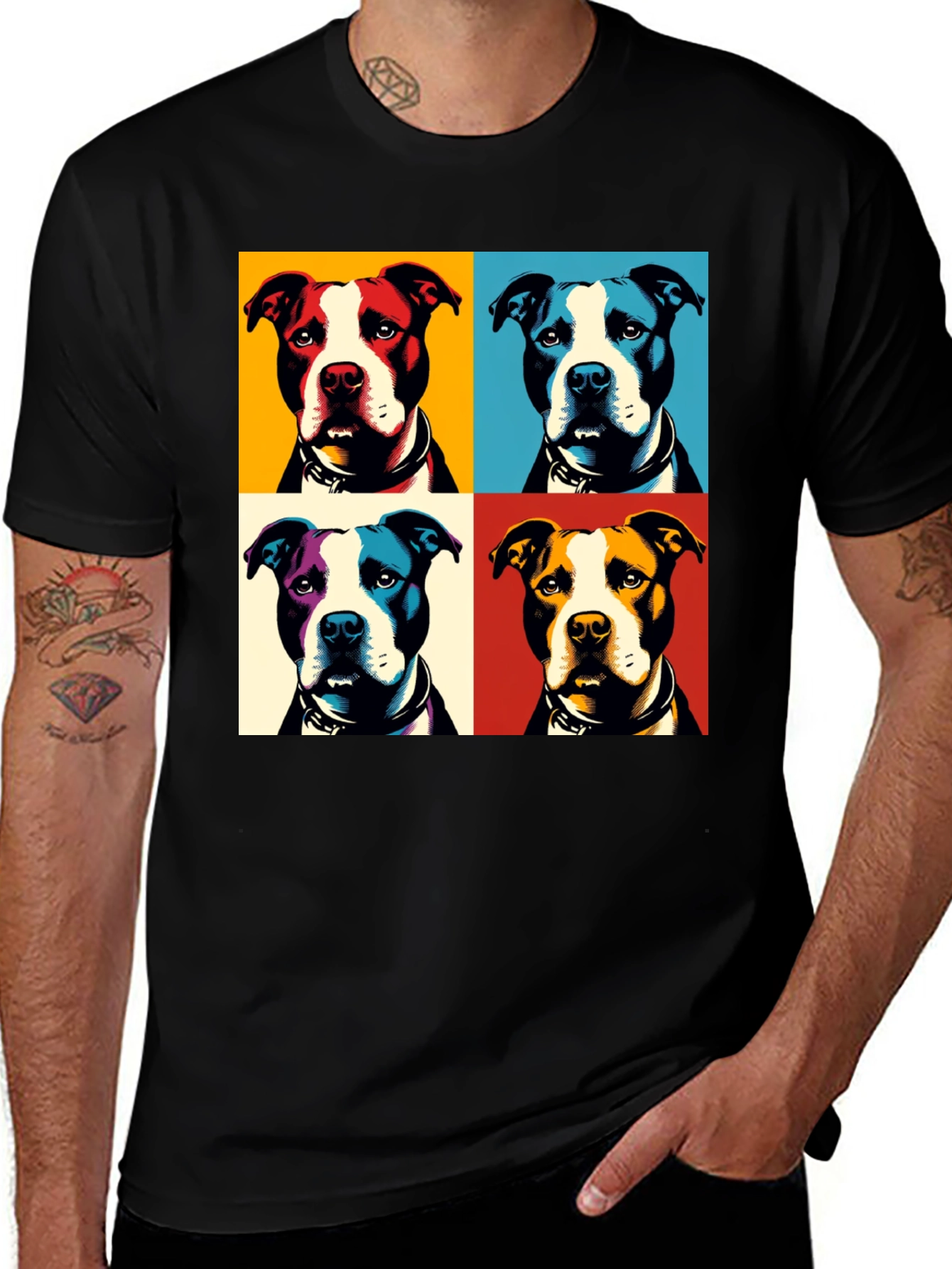 Variant 20 of Pitbull Pop Art Graphic Tee