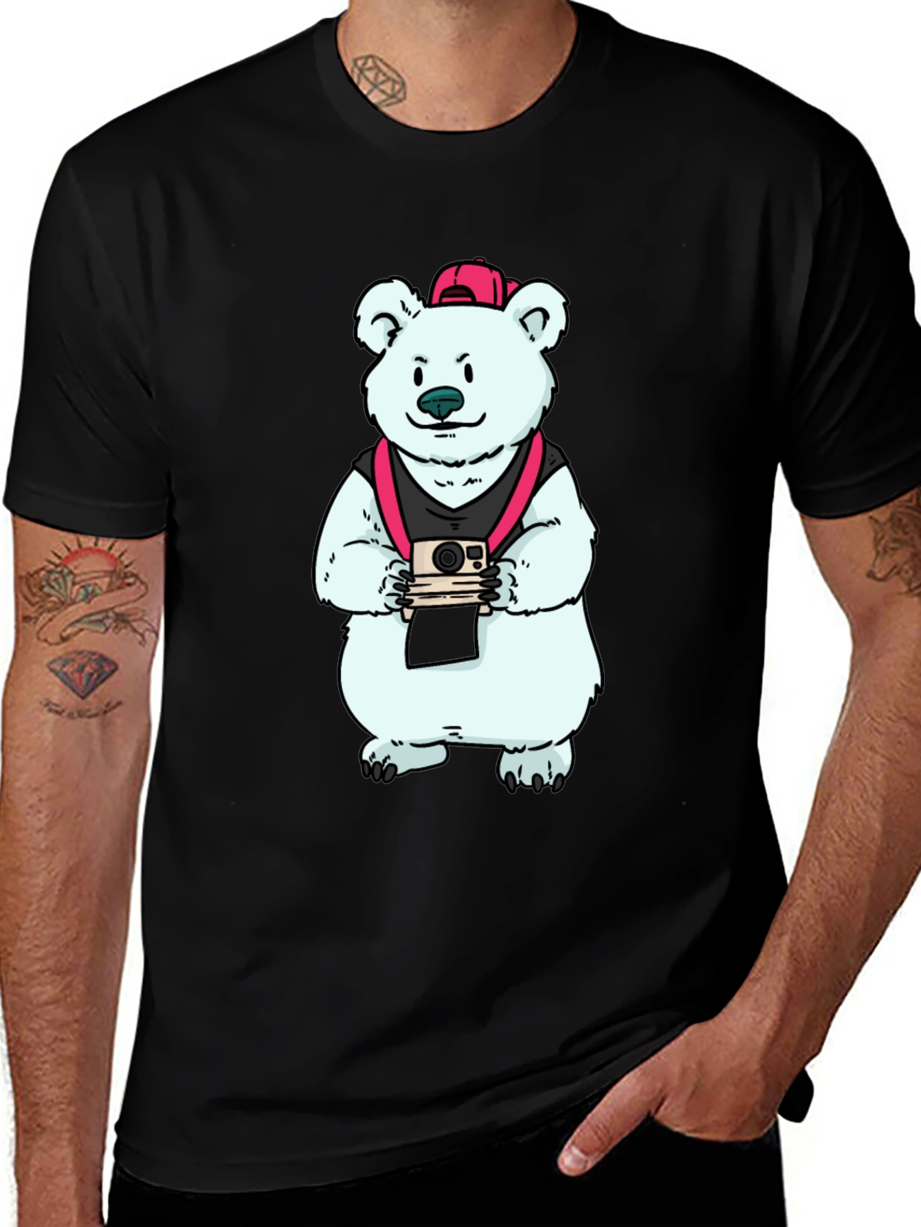 Variant 20 of Bear Photographer Graphic Tee